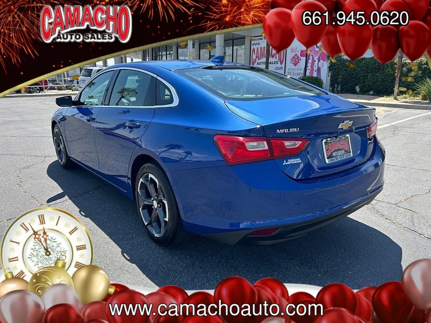 2023 Blue Chevrolet Malibu (1G1ZD5ST9PF) with an 4-Cyl Turbo 1.5 Liter engine, Automatic CVT transmission, located at 412 Auto Vista Drive, Palmdale, CA, 93551, (661) 945-0620, 34.592636, -118.136681- Photo#4