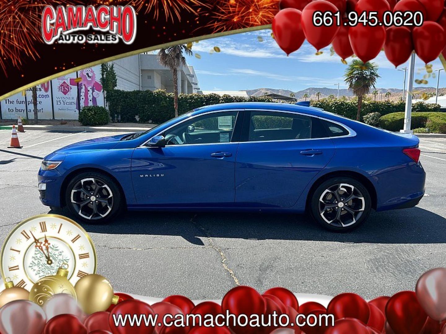 2023 Blue Chevrolet Malibu (1G1ZD5ST9PF) with an 4-Cyl Turbo 1.5 Liter engine, Automatic CVT transmission, located at 412 Auto Vista Drive, Palmdale, CA, 93551, (661) 945-0620, 34.592636, -118.136681- Photo#5