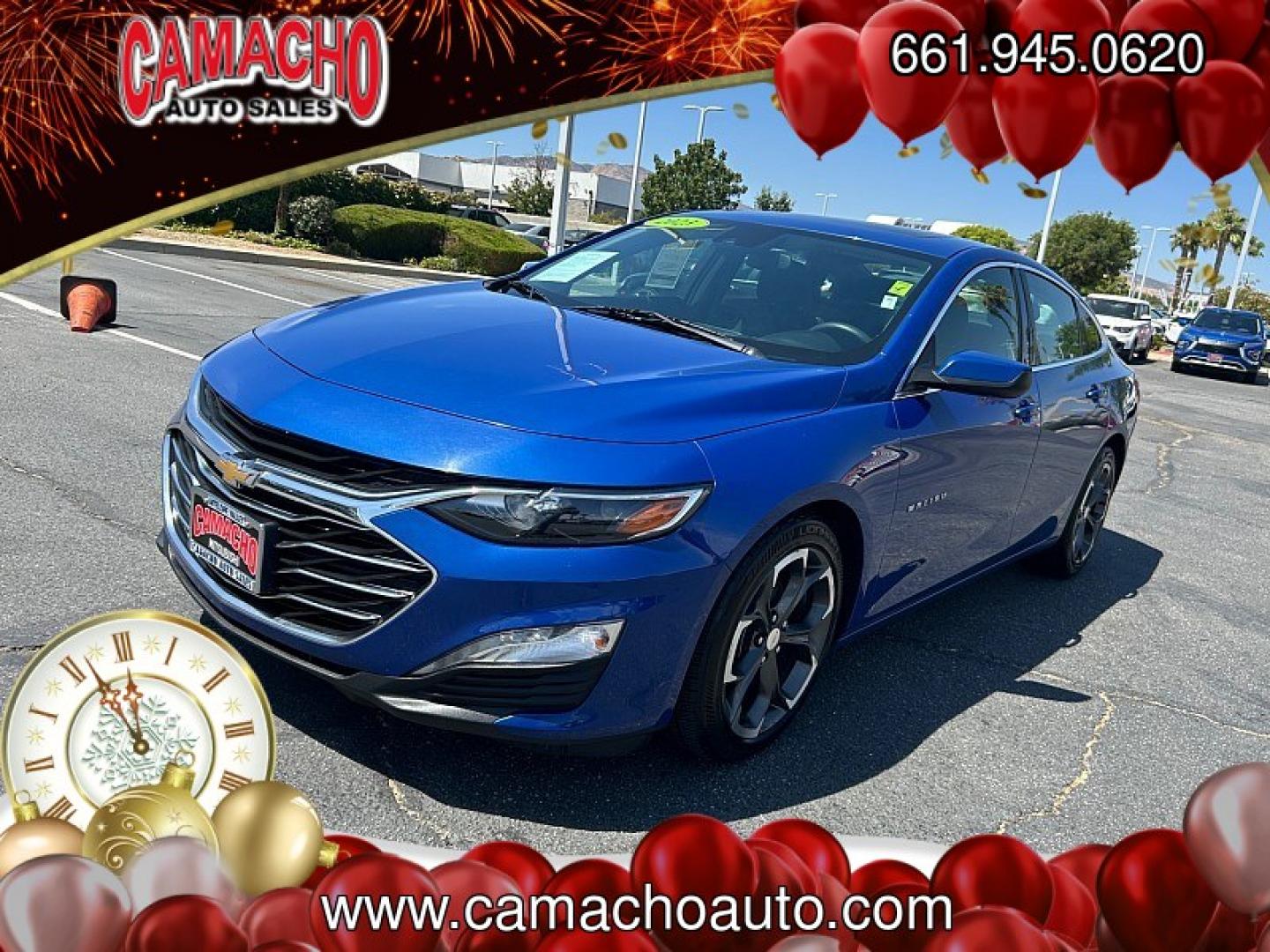 2023 Blue Chevrolet Malibu (1G1ZD5ST9PF) with an 4-Cyl Turbo 1.5 Liter engine, Automatic CVT transmission, located at 412 Auto Vista Drive, Palmdale, CA, 93551, (661) 945-0620, 34.592636, -118.136681- Photo#6