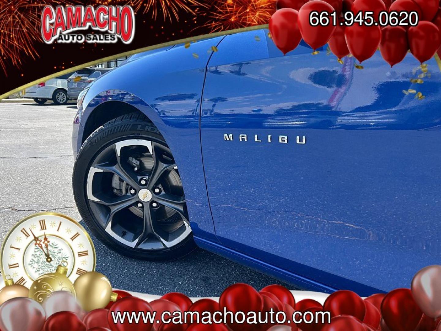 2023 Blue Chevrolet Malibu (1G1ZD5ST9PF) with an 4-Cyl Turbo 1.5 Liter engine, Automatic CVT transmission, located at 412 Auto Vista Drive, Palmdale, CA, 93551, (661) 945-0620, 34.592636, -118.136681- Photo#7