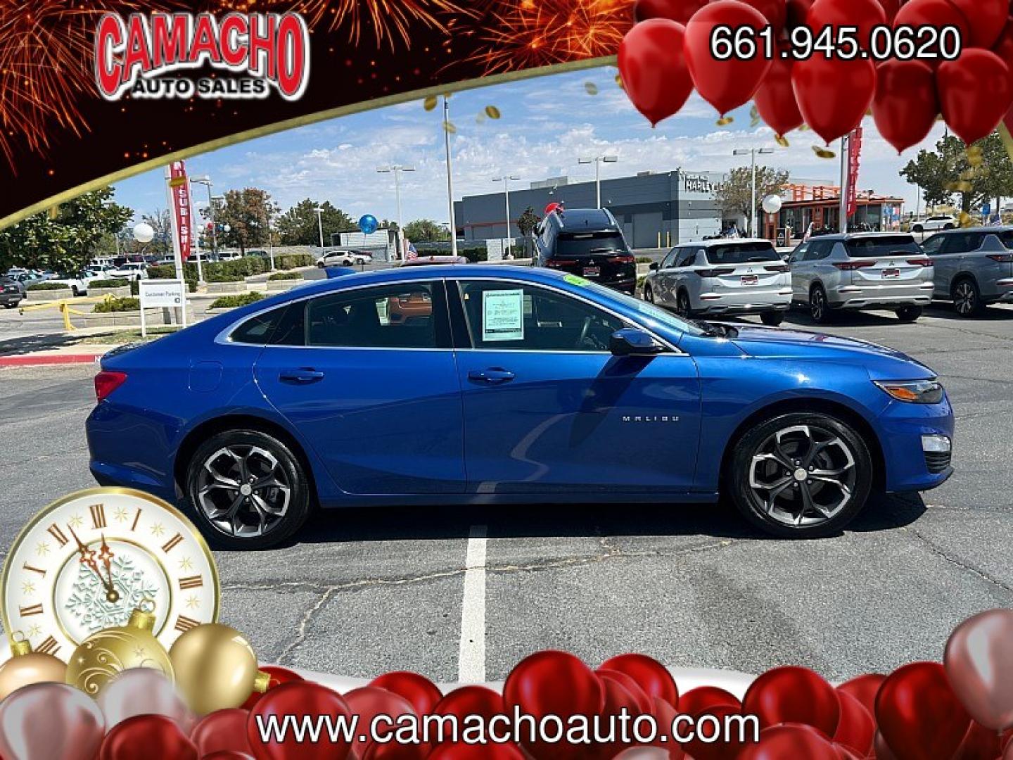 2023 Blue Chevrolet Malibu (1G1ZD5ST9PF) with an 4-Cyl Turbo 1.5 Liter engine, Automatic CVT transmission, located at 412 Auto Vista Drive, Palmdale, CA, 93551, (661) 945-0620, 34.592636, -118.136681- Photo#10