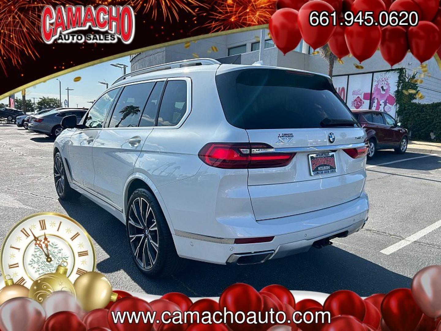 2020 White BMW X7 (5UXCW2C05L9) with an V6 Turbo 3.0 Liter engine, Automatic 8-Spd Steptronic w/Sport transmission, located at 412 Auto Vista Drive, Palmdale, CA, 93551, (661) 945-0620, 34.592636, -118.136681- Photo#4