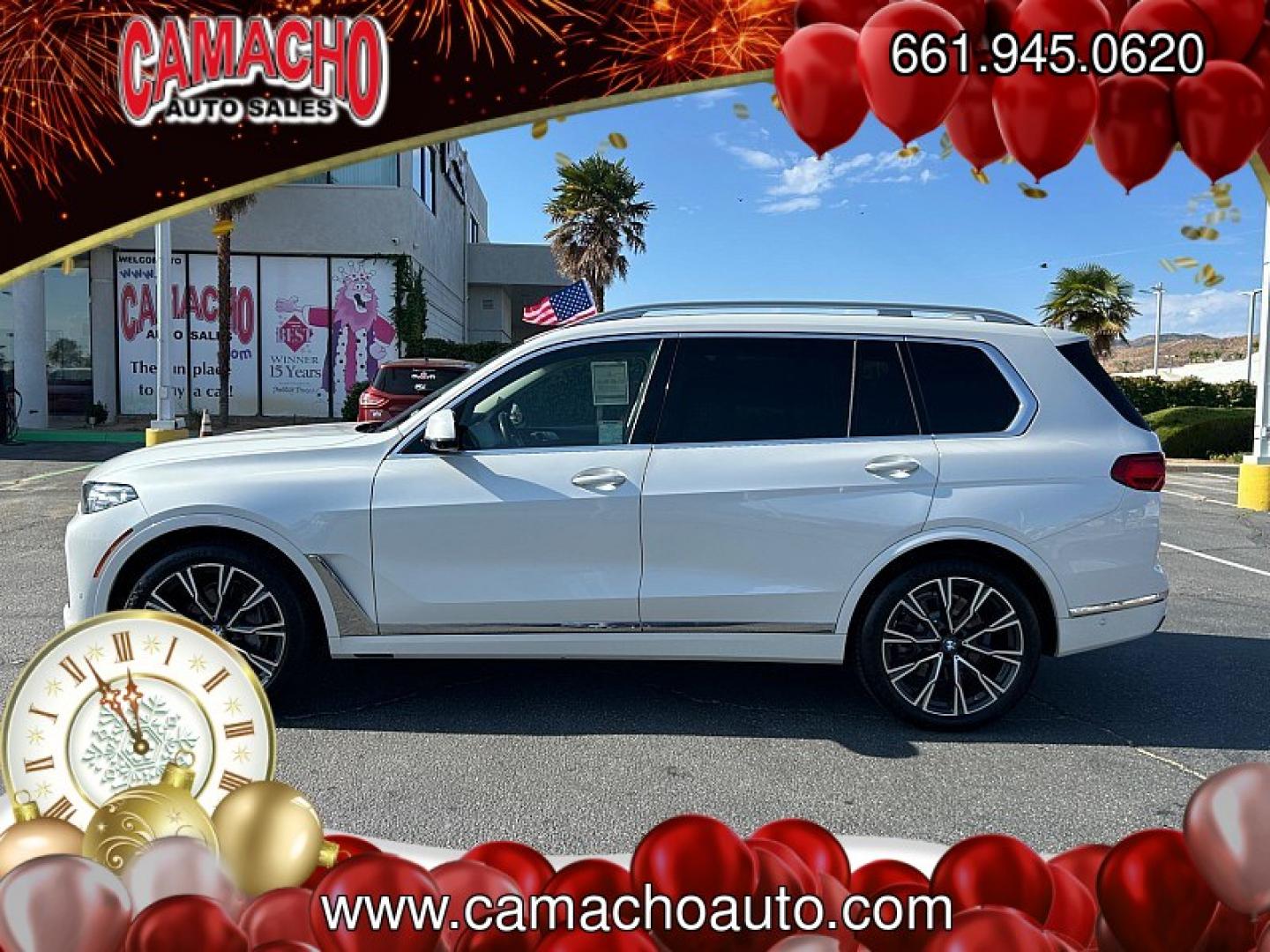 2020 White BMW X7 (5UXCW2C05L9) with an V6 Turbo 3.0 Liter engine, Automatic 8-Spd Steptronic w/Sport transmission, located at 412 Auto Vista Drive, Palmdale, CA, 93551, (661) 945-0620, 34.592636, -118.136681- Photo#5