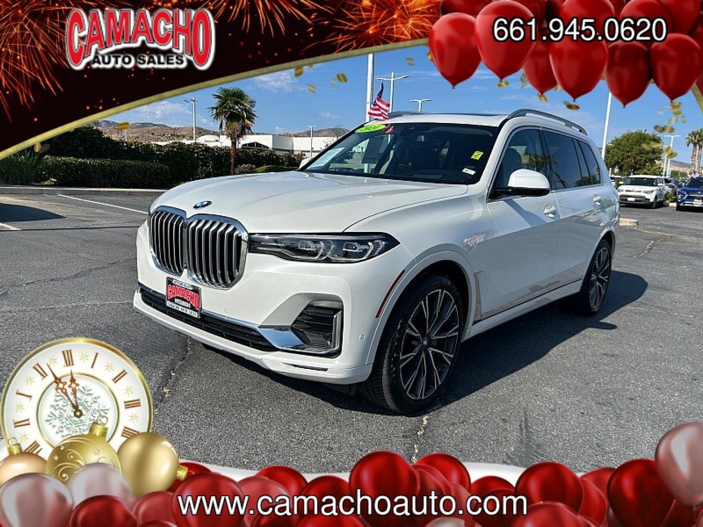 2020 White BMW X7 (5UXCW2C05L9) with an V6 Turbo 3.0 Liter engine, Automatic 8-Spd Steptronic w/Sport transmission, located at 412 Auto Vista Drive, Palmdale, CA, 93551, (661) 945-0620, 34.592636, -118.136681- Photo#6