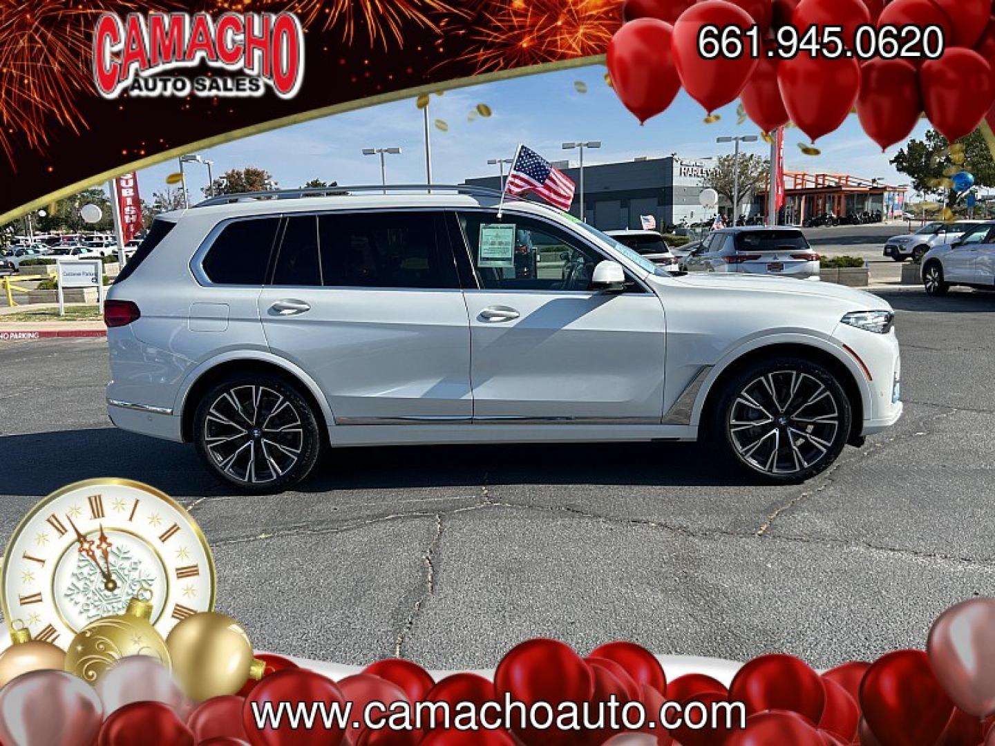 2020 White BMW X7 (5UXCW2C05L9) with an V6 Turbo 3.0 Liter engine, Automatic 8-Spd Steptronic w/Sport transmission, located at 412 Auto Vista Drive, Palmdale, CA, 93551, (661) 945-0620, 34.592636, -118.136681- Photo#7