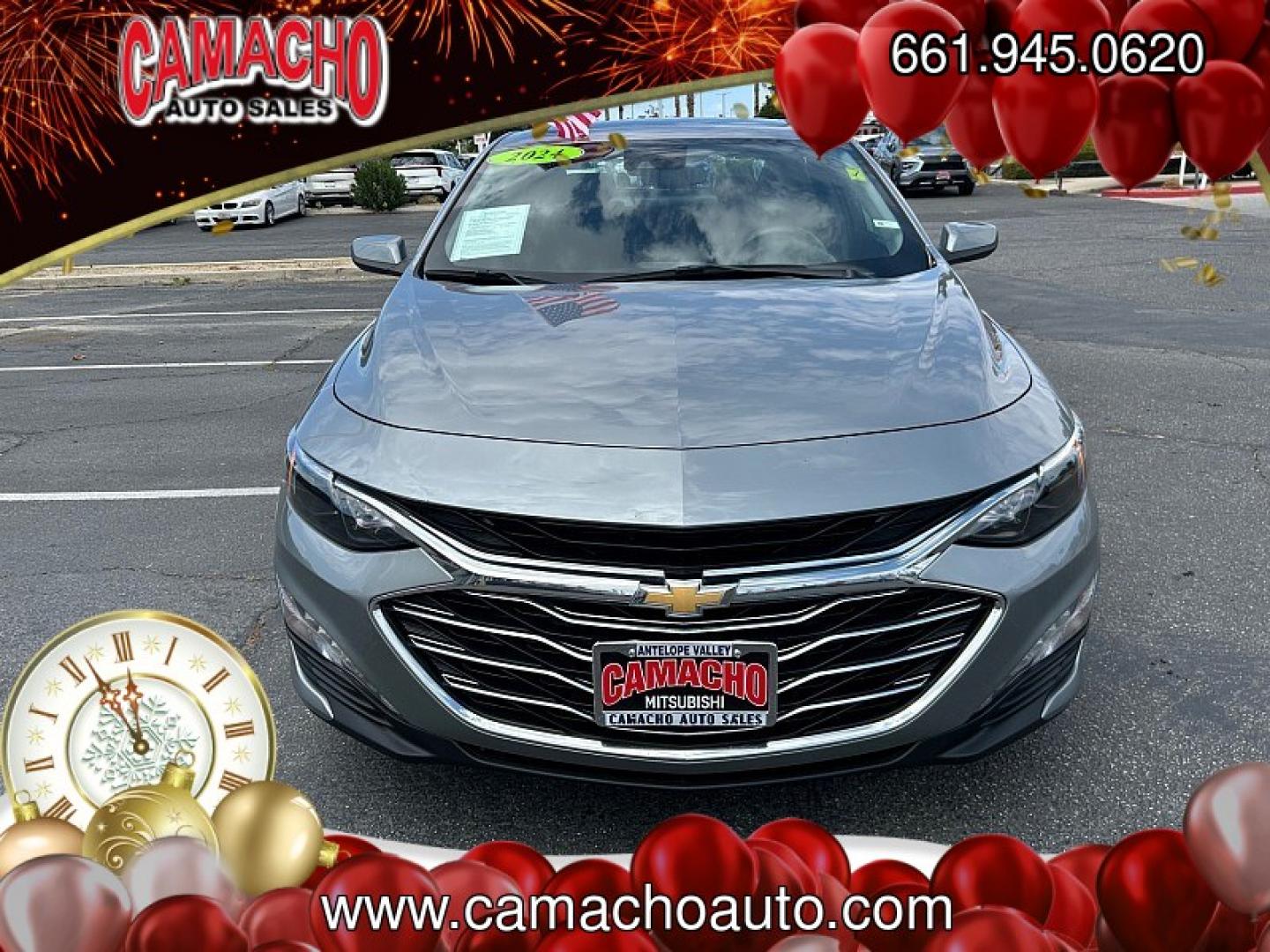 2024 Gray Chevrolet Malibu (1G1ZD5ST6RF) with an 4-Cyl Turbo 1.5 Liter engine, Automatic CVT transmission, located at 412 Auto Vista Drive, Palmdale, CA, 93551, (661) 945-0620, 34.592636, -118.136681- Photo#1