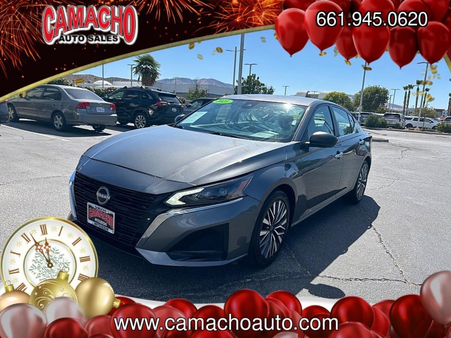2025 Gray Nissan Altima (1N4BL4DV3SN) with an 4-Cyl 2.5 Liter engine, Automatic CVT transmission, located at 412 Auto Vista Drive, Palmdale, CA, 93551, (661) 945-0620, 34.592636, -118.136681- Photo#2