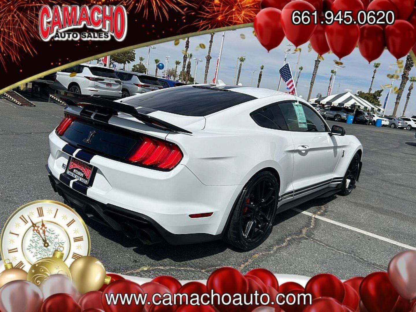 2020 White Ford Shelby GT500 (1FA6P8SJ2L5) with an V8 Supercharged 5.2 Liter engine, Automatic 7-Spd Dual Clutch TREMEC transmission, located at 412 Auto Vista Drive, Palmdale, CA, 93551, (661) 945-0620, 34.592636, -118.136681- Photo#6