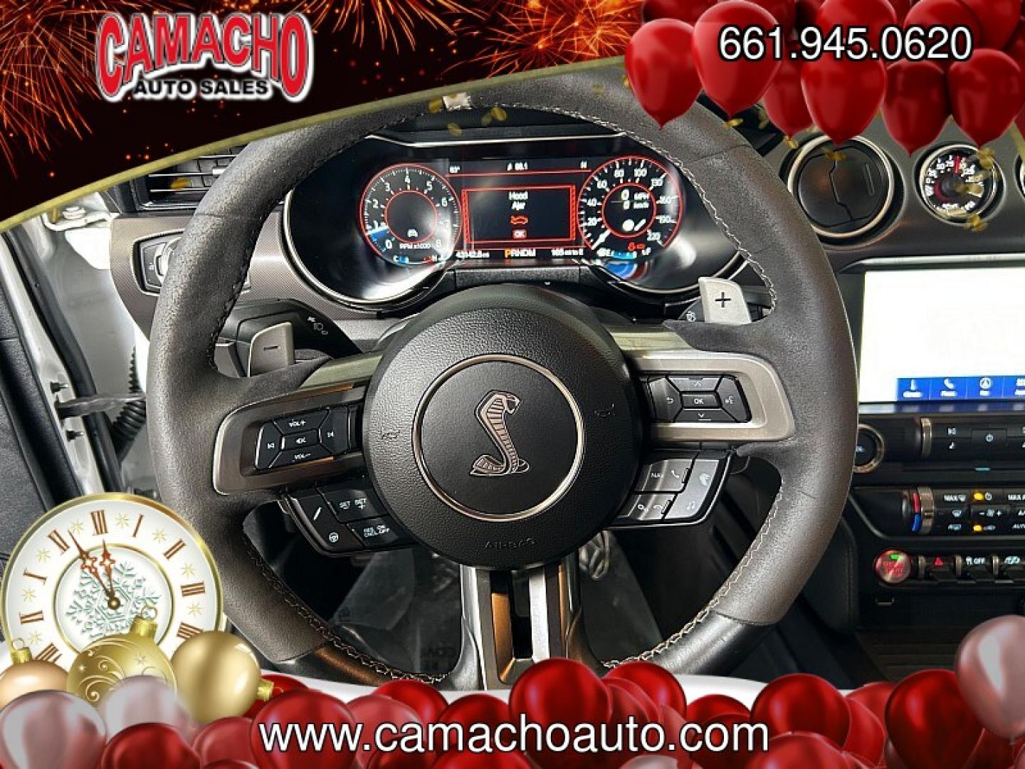2020 White Ford Shelby GT500 (1FA6P8SJ2L5) with an V8 Supercharged 5.2 Liter engine, Automatic 7-Spd Dual Clutch TREMEC transmission, located at 412 Auto Vista Drive, Palmdale, CA, 93551, (661) 945-0620, 34.592636, -118.136681- Photo#18