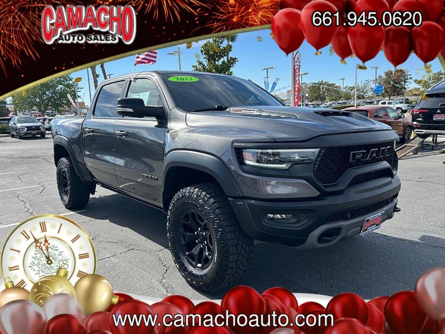 2022 Gray Ram 1500 4WD (1C6SRFU94NN) with an V8 HEMI 6.2 Liter engine, Automatic 8-Spd transmission, located at 412 Auto Vista Drive, Palmdale, CA, 93551, (661) 945-0620, 34.592636, -118.136681- Photo#0