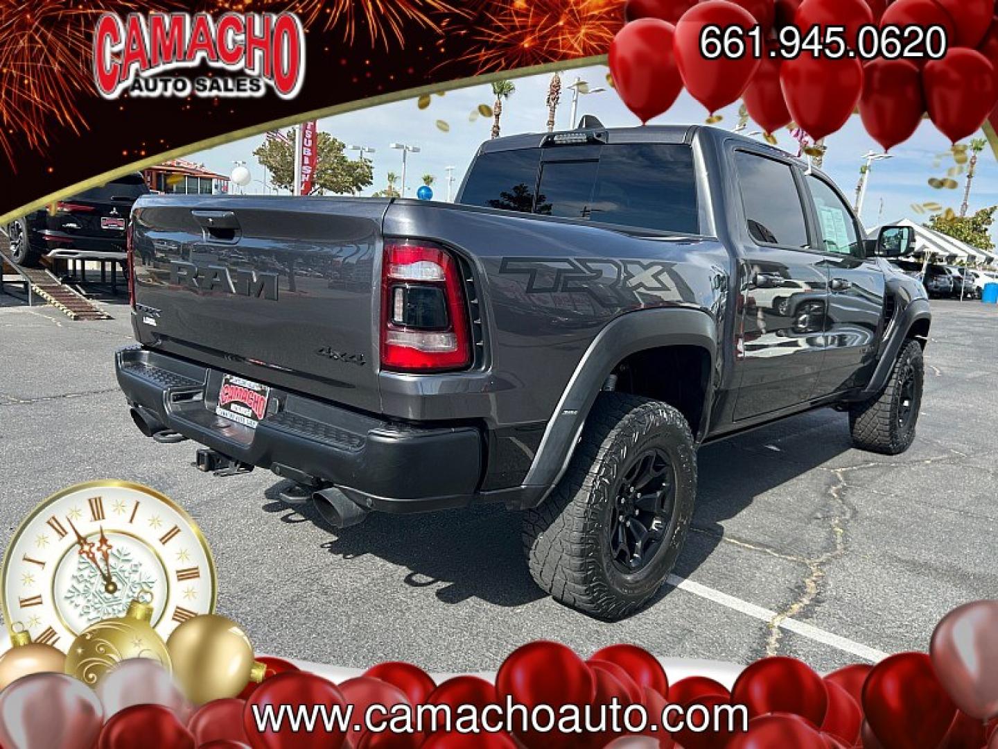2022 Gray Ram 1500 4WD (1C6SRFU94NN) with an V8 HEMI 6.2 Liter engine, Automatic 8-Spd transmission, located at 412 Auto Vista Drive, Palmdale, CA, 93551, (661) 945-0620, 34.592636, -118.136681- Photo#2