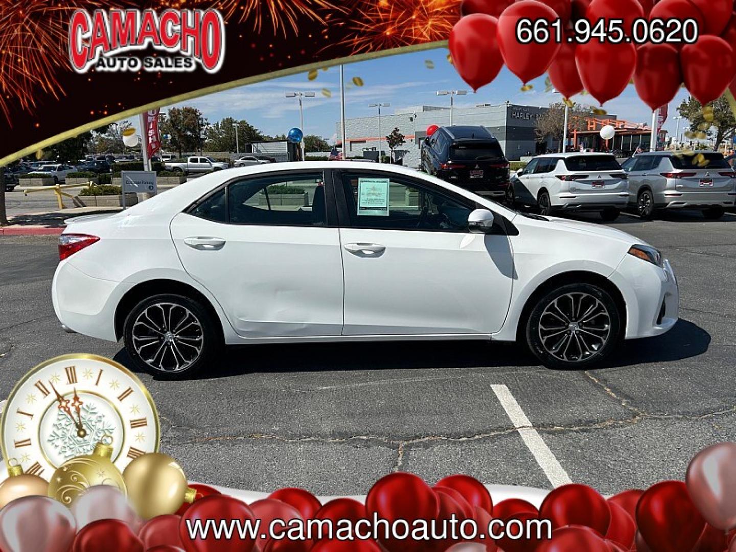 2014 White Toyota Corolla (5YFBURHE5EP) with an 4-Cyl 1.8 Liter engine, Auto CVTi-S w/Man Mode transmission, located at 412 Auto Vista Drive, Palmdale, CA, 93551, (661) 945-0620, 34.592636, -118.136681- Photo#5
