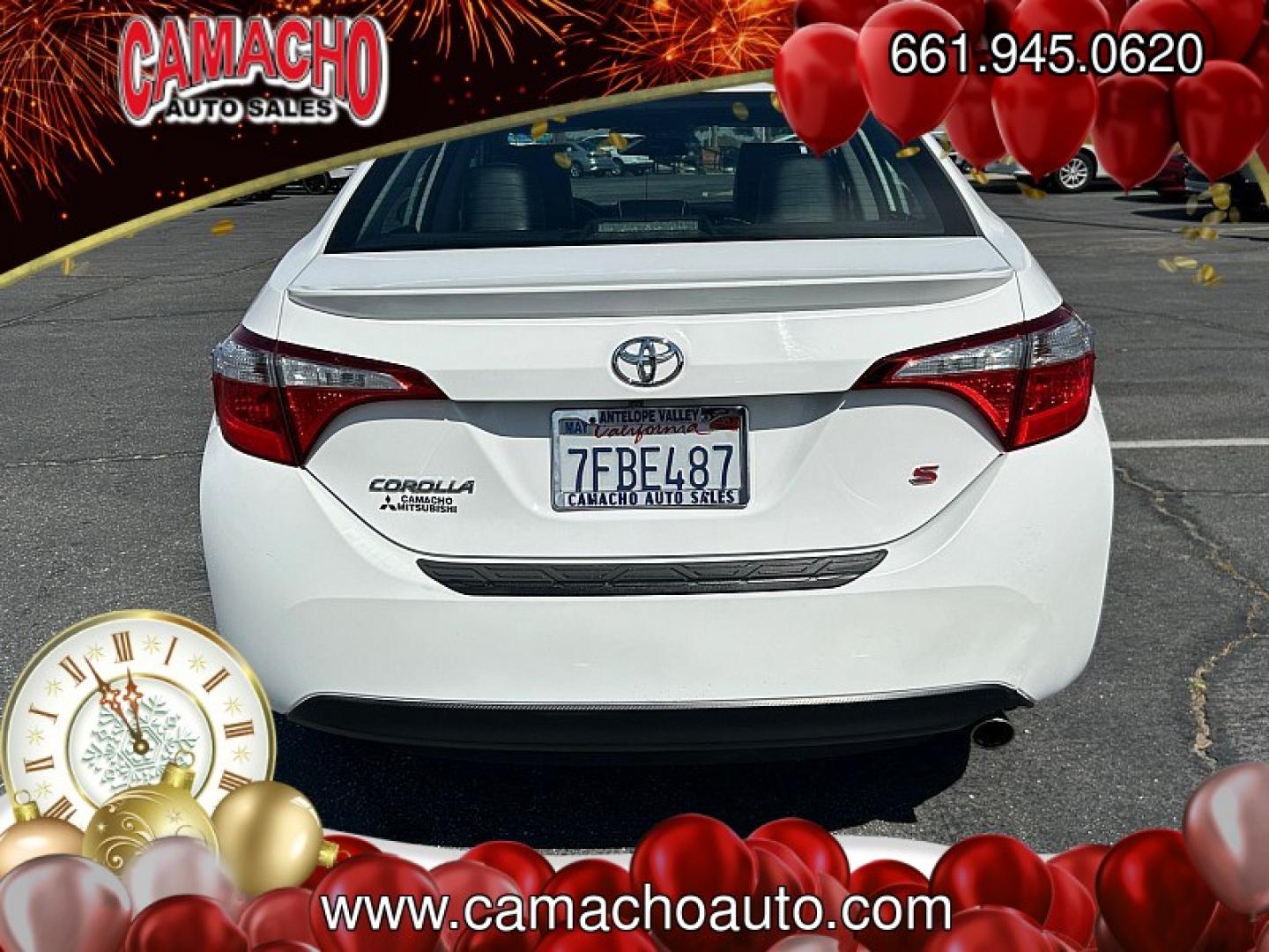 2014 White Toyota Corolla (5YFBURHE5EP) with an 4-Cyl 1.8 Liter engine, Auto CVTi-S w/Man Mode transmission, located at 412 Auto Vista Drive, Palmdale, CA, 93551, (661) 945-0620, 34.592636, -118.136681- Photo#7
