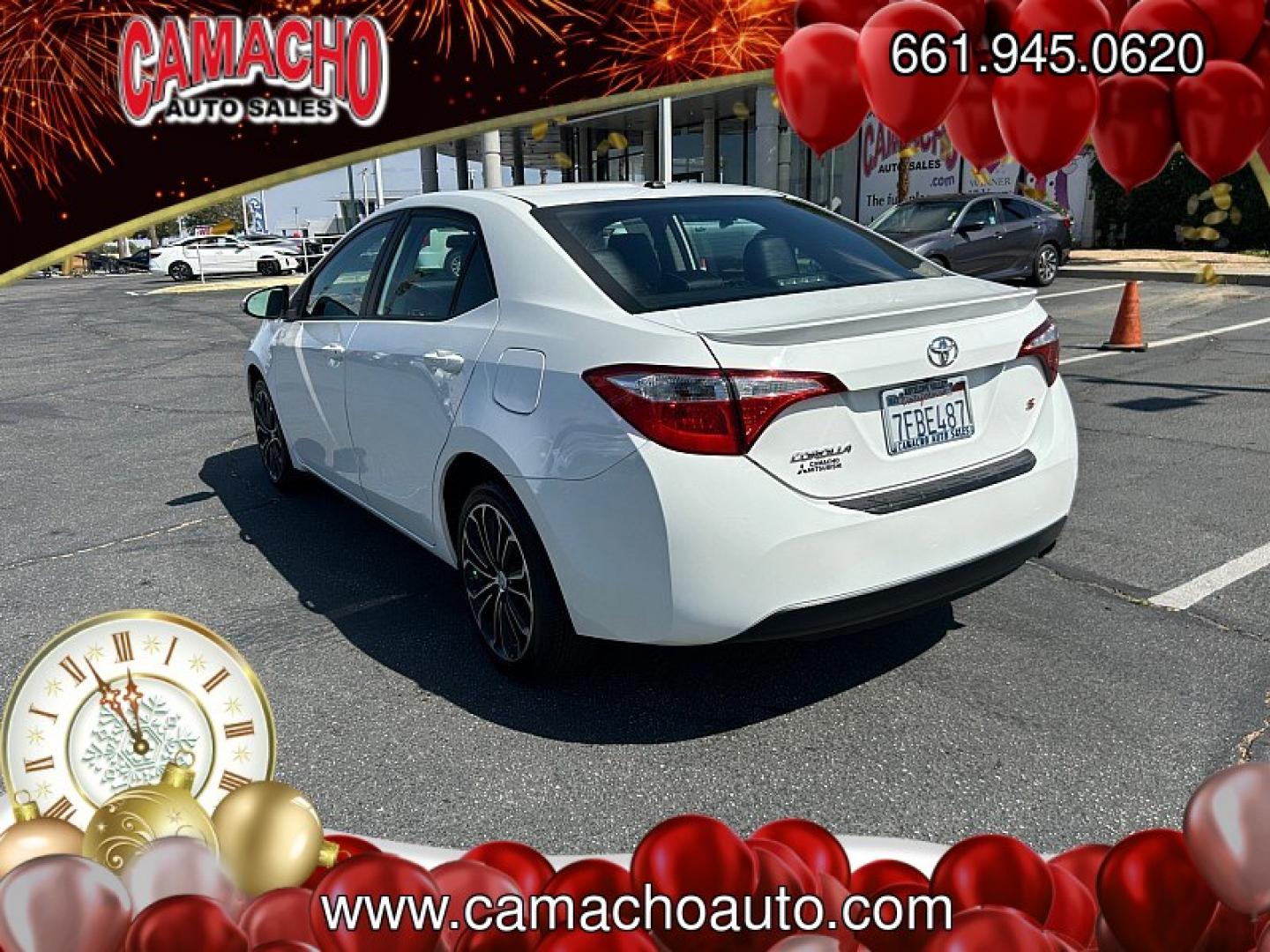 2014 White Toyota Corolla (5YFBURHE5EP) with an 4-Cyl 1.8 Liter engine, Auto CVTi-S w/Man Mode transmission, located at 412 Auto Vista Drive, Palmdale, CA, 93551, (661) 945-0620, 34.592636, -118.136681- Photo#8