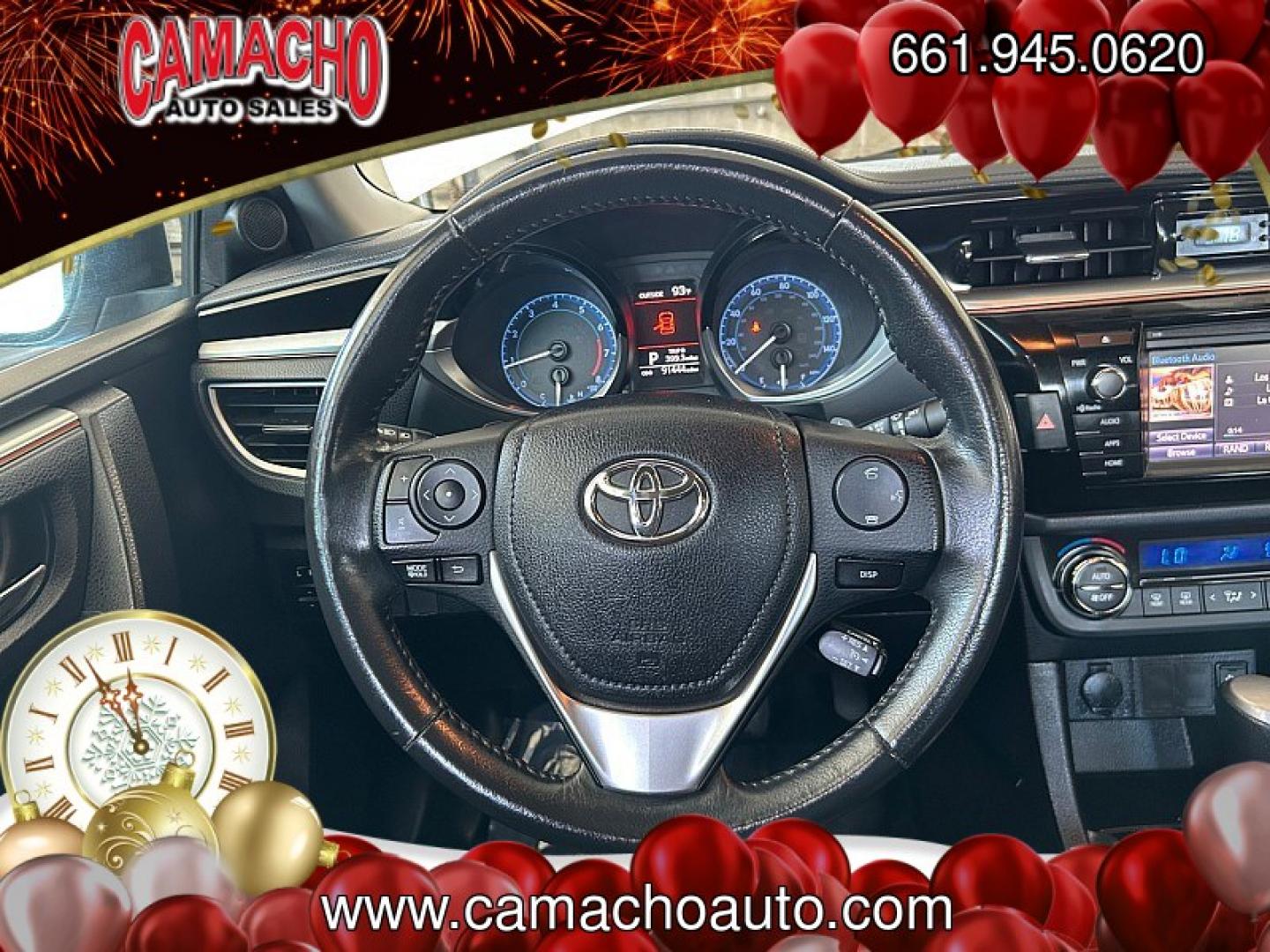 2014 White Toyota Corolla (5YFBURHE5EP) with an 4-Cyl 1.8 Liter engine, Auto CVTi-S w/Man Mode transmission, located at 412 Auto Vista Drive, Palmdale, CA, 93551, (661) 945-0620, 34.592636, -118.136681- Photo#19
