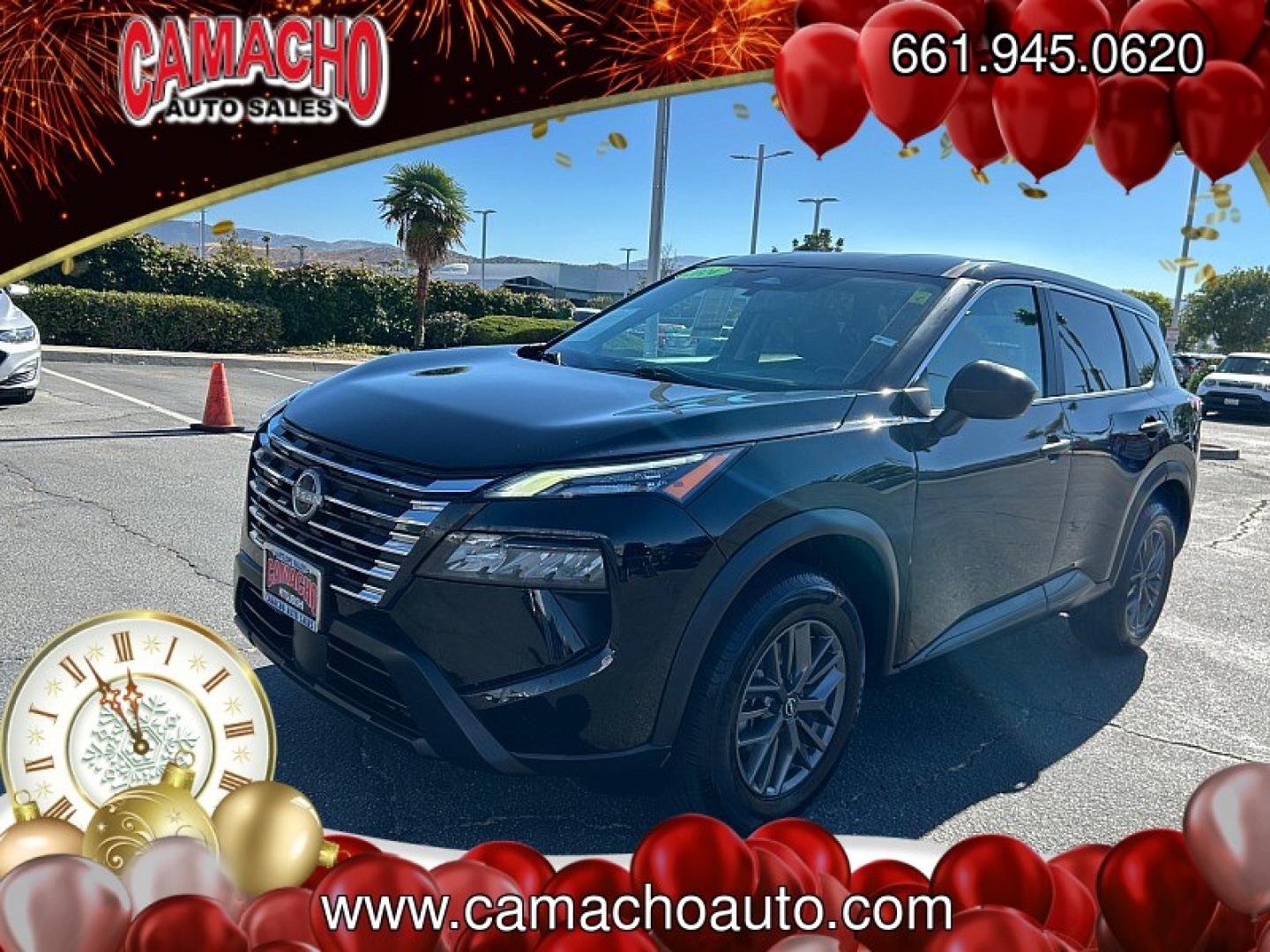 2024 Black Nissan Rogue (5N1BT3AA8RC) with an 3-Cyl Turbo 1.5 Liter engine, Automatic CVT transmission, located at 412 Auto Vista Drive, Palmdale, CA, 93551, (661) 945-0620, 34.592636, -118.136681- Photo#2