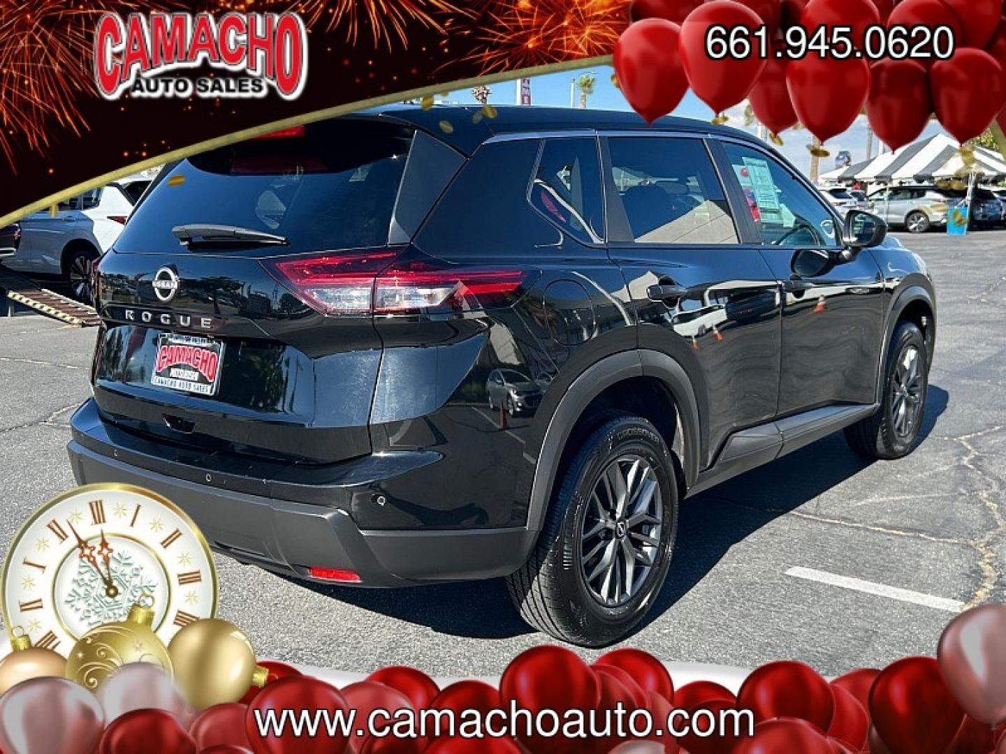 2024 Black Nissan Rogue (5N1BT3AA8RC) with an 3-Cyl Turbo 1.5 Liter engine, Automatic CVT transmission, located at 412 Auto Vista Drive, Palmdale, CA, 93551, (661) 945-0620, 34.592636, -118.136681- Photo#6