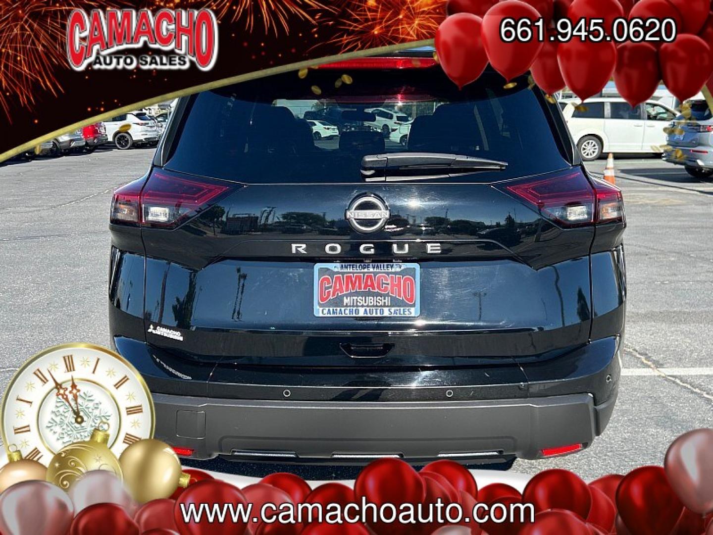 2024 Black Nissan Rogue (5N1BT3AA8RC) with an 3-Cyl Turbo 1.5 Liter engine, Automatic CVT transmission, located at 412 Auto Vista Drive, Palmdale, CA, 93551, (661) 945-0620, 34.592636, -118.136681- Photo#7