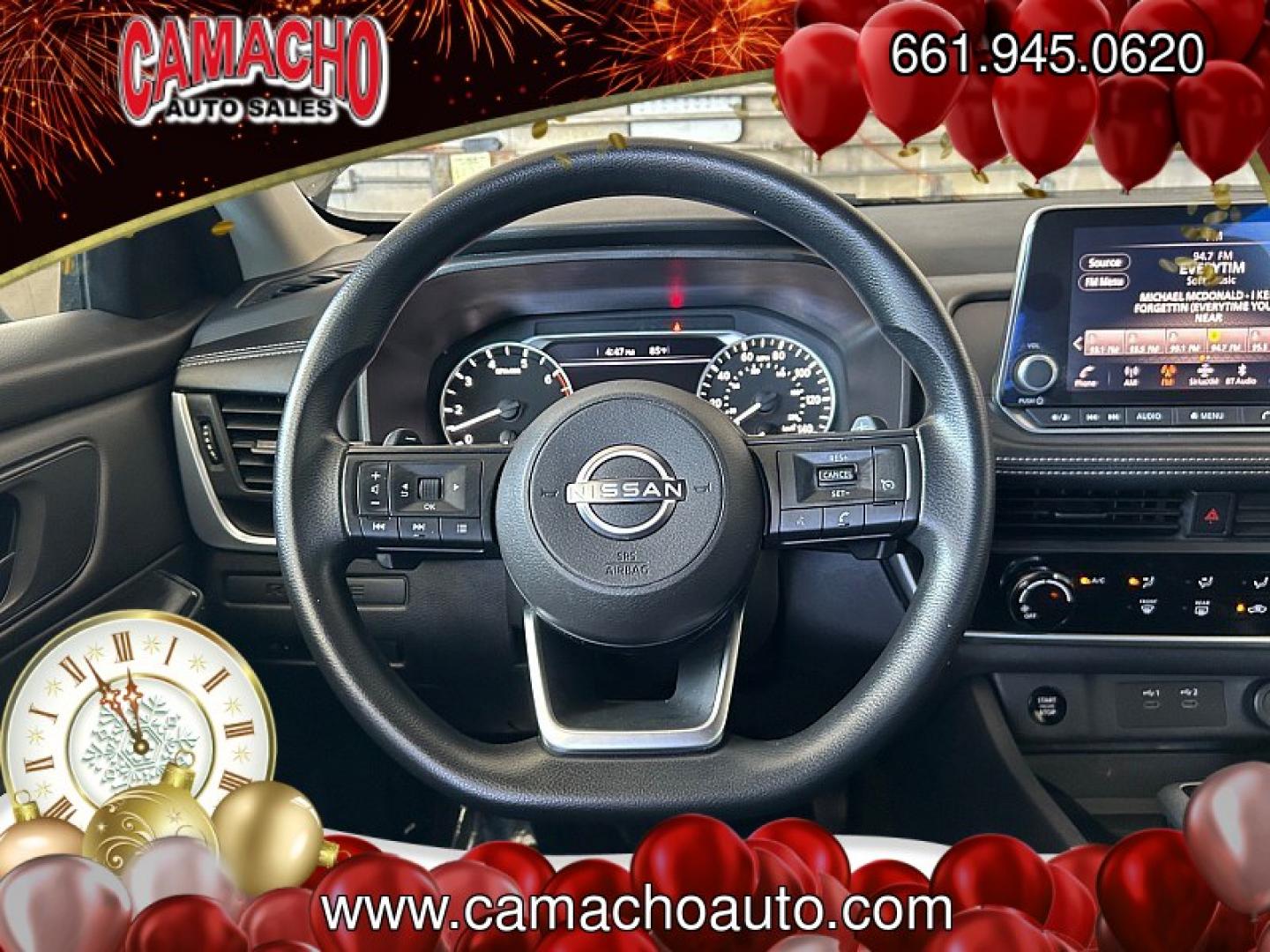2024 Black Nissan Rogue (5N1BT3AA8RC) with an 3-Cyl Turbo 1.5 Liter engine, Automatic CVT transmission, located at 412 Auto Vista Drive, Palmdale, CA, 93551, (661) 945-0620, 34.592636, -118.136681- Photo#19