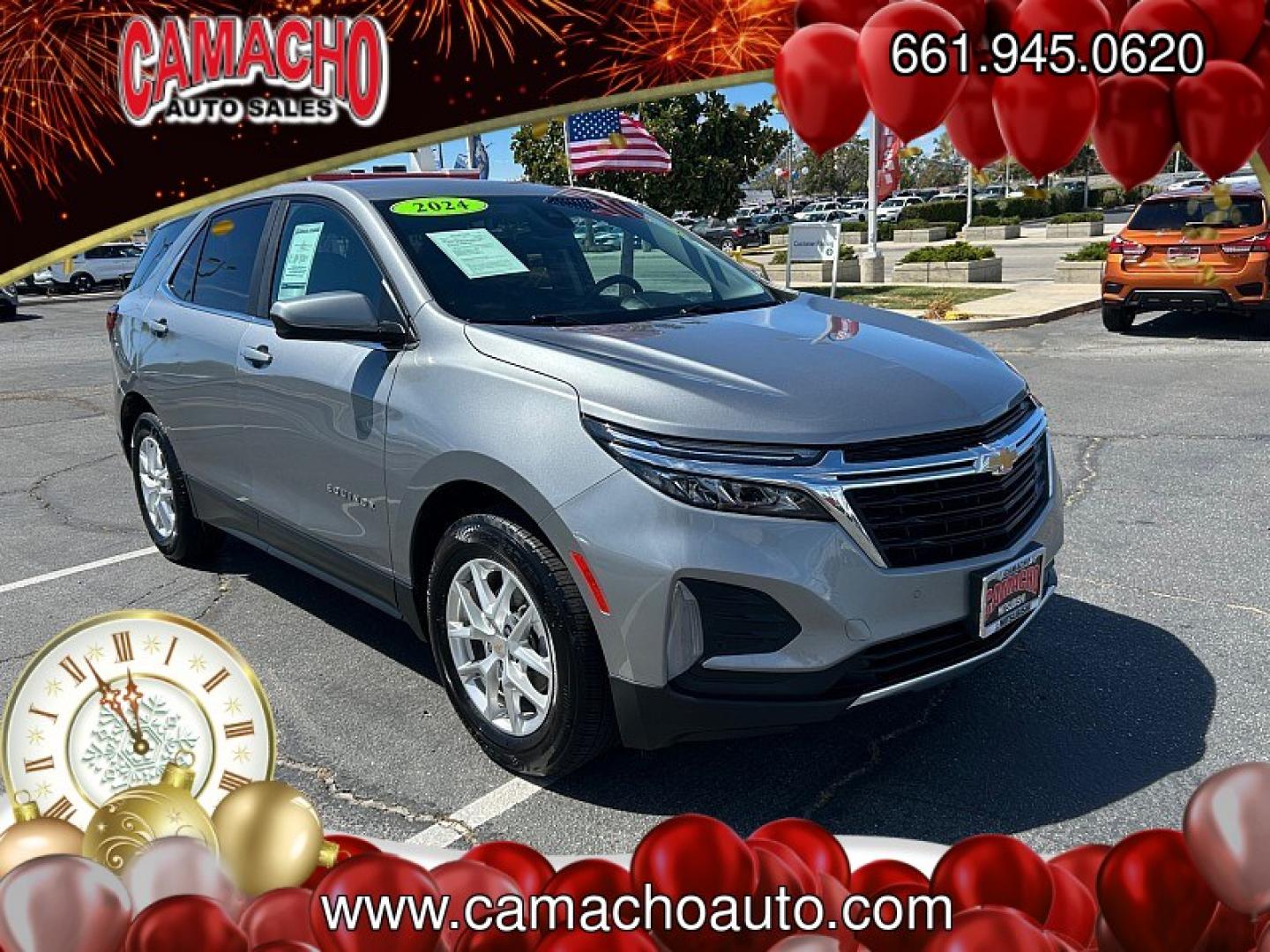 2024 Chevrolet Equinox (3GNAXKEG9RL) with an 4-Cyl Turbo 1.5 Liter engine, Automatic 6-Spd w/Overdrive transmission, located at 412 Auto Vista Drive, Palmdale, CA, 93551, (661) 945-0620, 34.592636, -118.136681- Photo#0
