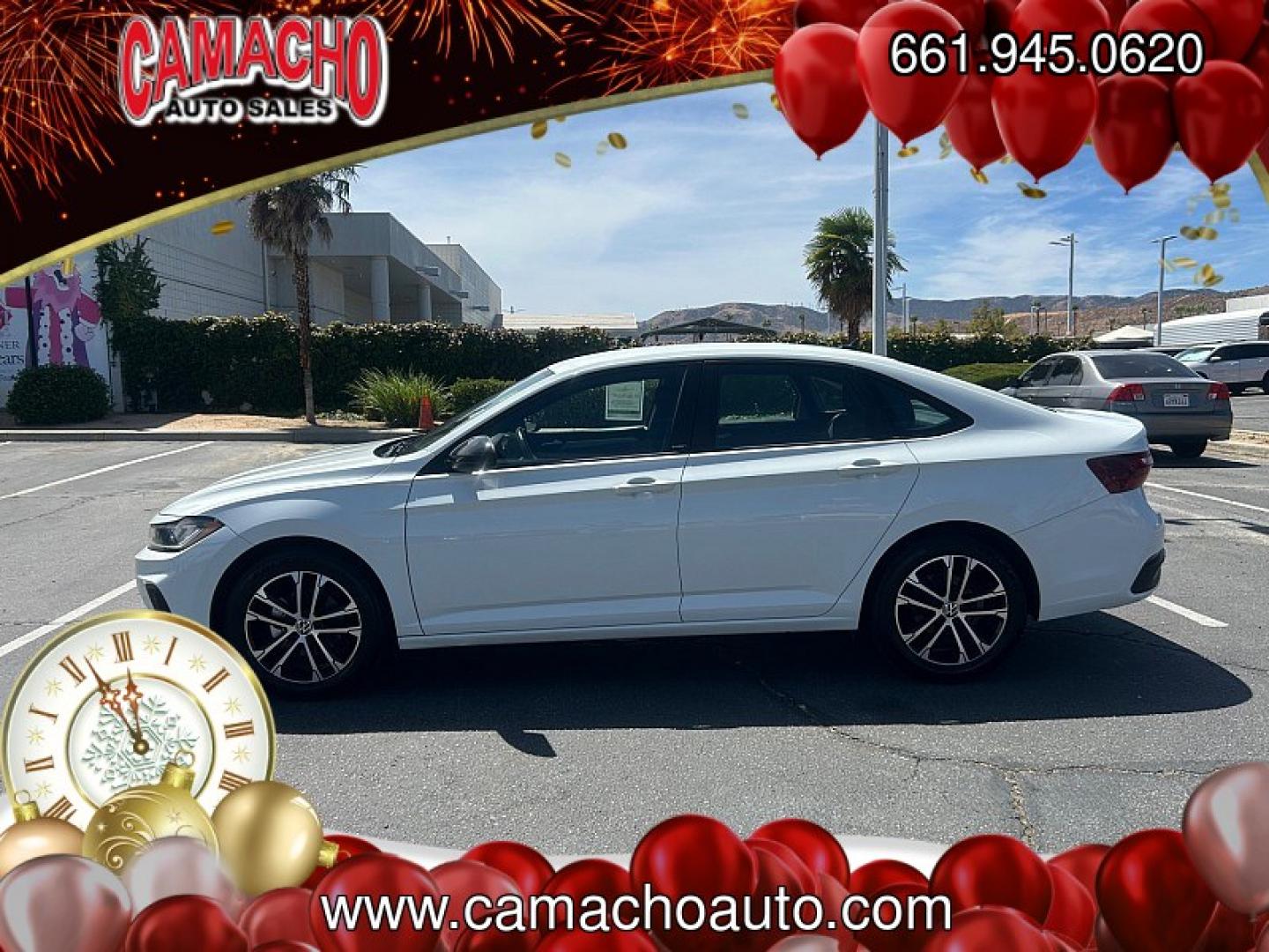 2025 Gray Volkswagen Jetta (3VWBX7BU5SM) with an 4-Cyl Turbo 1.5 Liter engine, Automatic 8-Spd transmission, located at 412 Auto Vista Drive, Palmdale, CA, 93551, (661) 945-0620, 34.592636, -118.136681- Photo#3