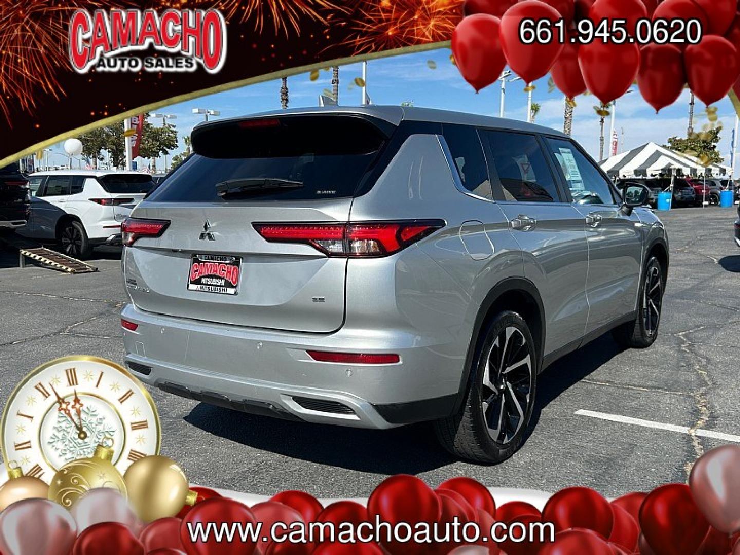 2024 Silver Mitsubishi Outlander (JA4J4VA84RZ) with an 4-Cyl 2.5 Liter engine, Automatic CVT transmission, located at 412 Auto Vista Drive, Palmdale, CA, 93551, (661) 945-0620, 34.592636, -118.136681- Photo#8