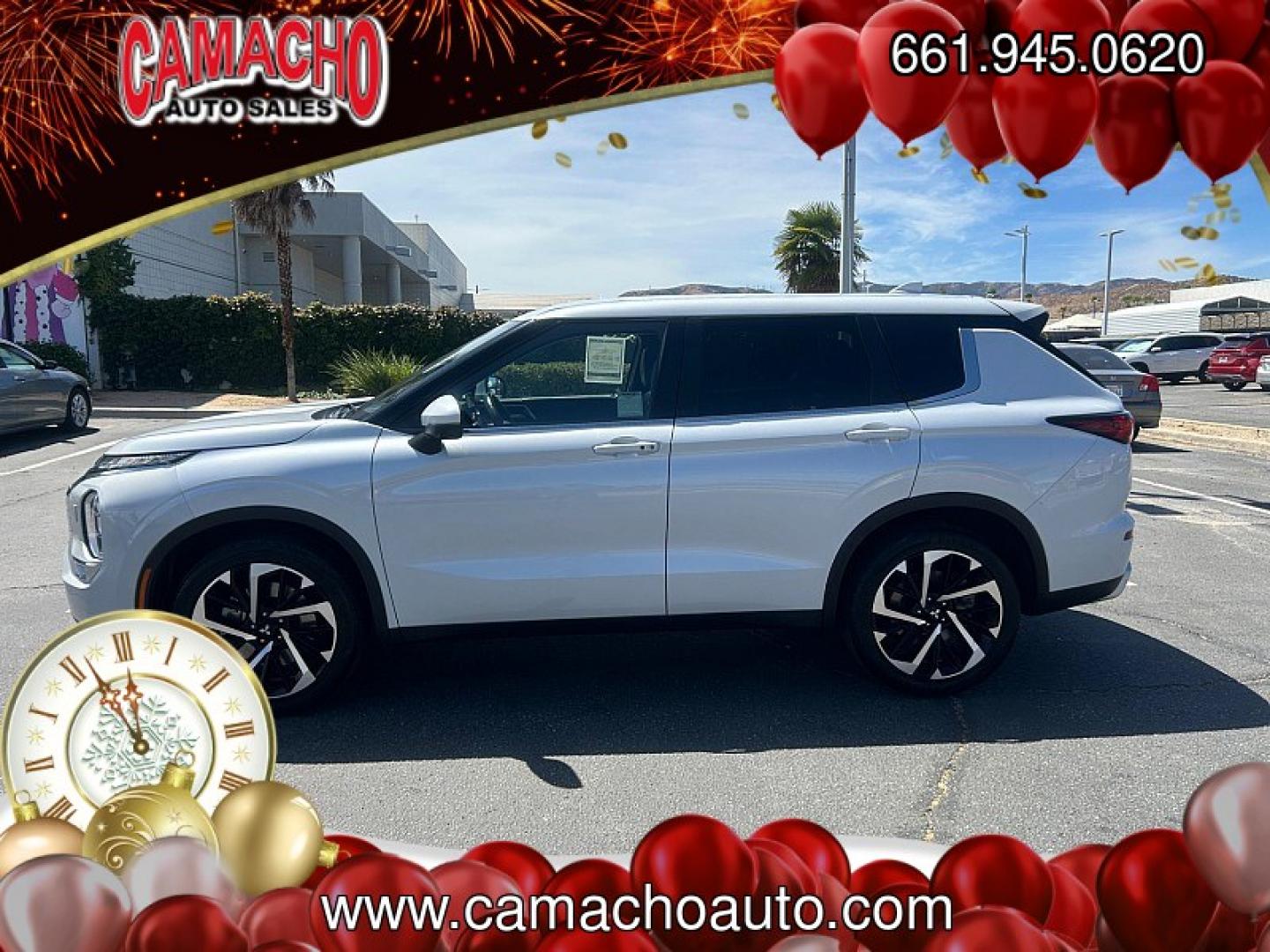 2024 White Mitsubishi Outlander (JA4J4VA82RZ) with an 4-Cyl 2.5 Liter engine, Automatic CVT transmission, located at 412 Auto Vista Drive, Palmdale, CA, 93551, (661) 945-0620, 34.592636, -118.136681- Photo#4