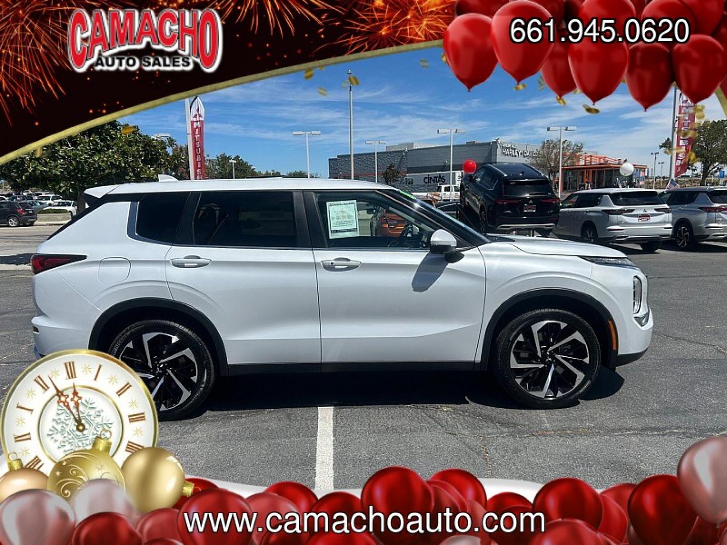 2024 White Mitsubishi Outlander (JA4J4VA82RZ) with an 4-Cyl 2.5 Liter engine, Automatic CVT transmission, located at 412 Auto Vista Drive, Palmdale, CA, 93551, (661) 945-0620, 34.592636, -118.136681- Photo#9