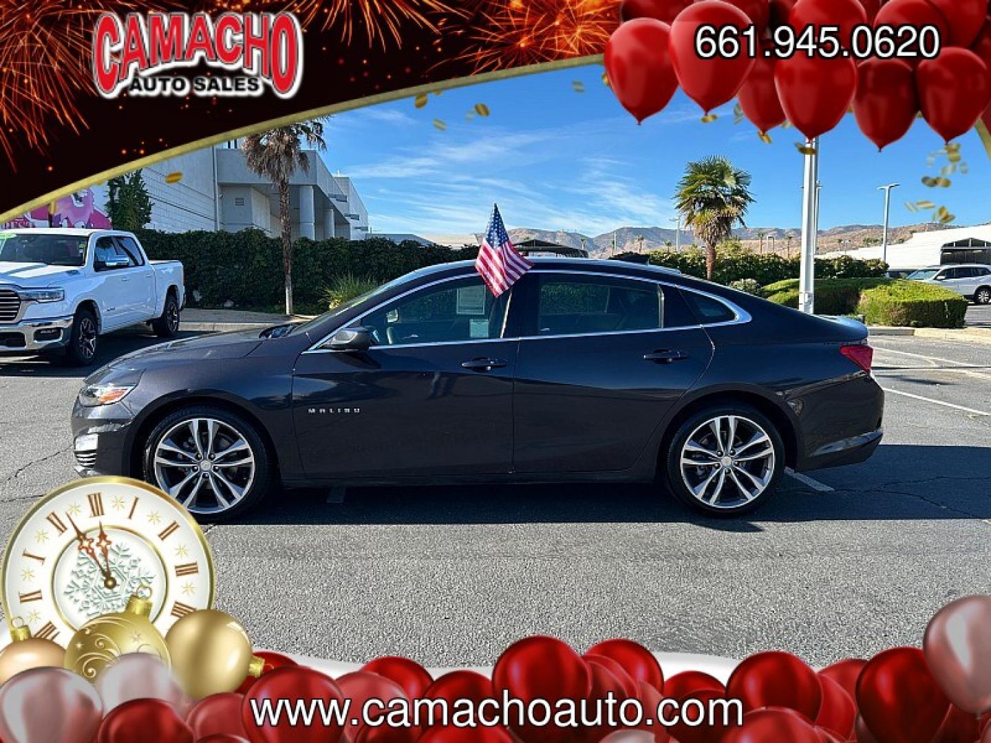 2023 Gray Chevrolet Malibu (1G1ZD5ST5PF) with an 4-Cyl Turbo 1.5 Liter engine, Automatic CVT transmission, located at 412 Auto Vista Drive, Palmdale, CA, 93551, (661) 945-0620, 34.592636, -118.136681- Photo#3