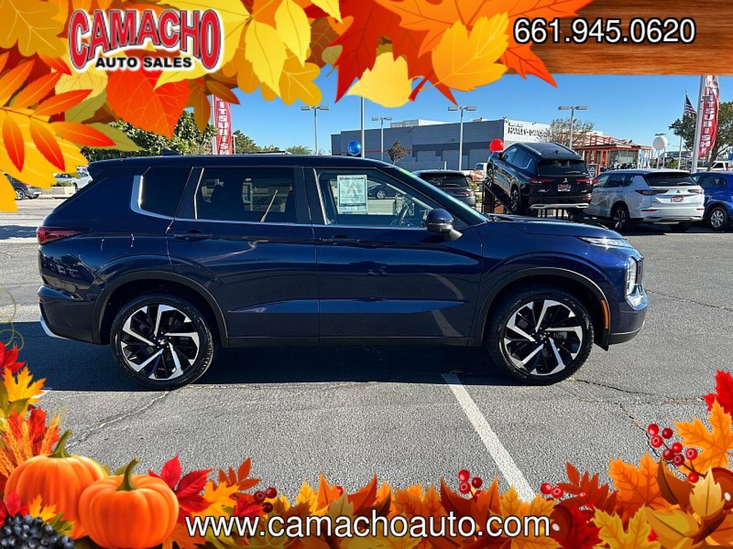 2024 blue Mitsubishi Outlander (JA4J4VA8XRZ) with an 4-Cyl 2.5 Liter engine, Automatic CVT transmission, located at 412 Auto Vista Drive, Palmdale, CA, 93551, (661) 945-0620, 34.592636, -118.136681- Photo#9