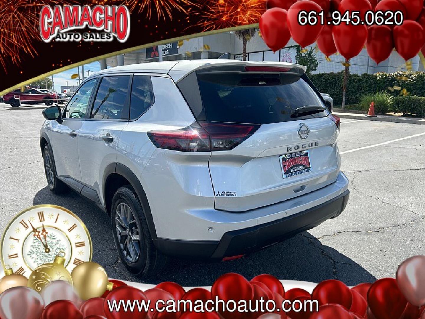 2024 Silver Nissan Rogue (5N1BT3AA0RC) with an 3-Cyl Turbo 1.5 Liter engine, Automatic CVT transmission, located at 412 Auto Vista Drive, Palmdale, CA, 93551, (661) 945-0620, 34.592636, -118.136681- Photo#4