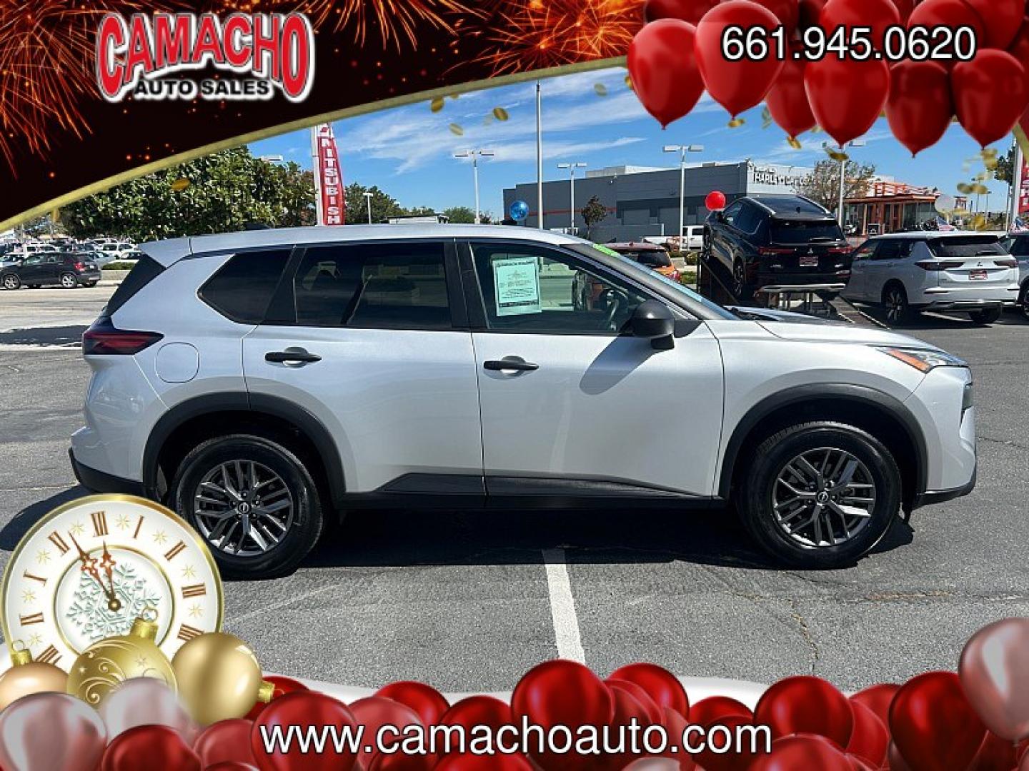 2024 Silver Nissan Rogue (5N1BT3AA0RC) with an 3-Cyl Turbo 1.5 Liter engine, Automatic CVT transmission, located at 412 Auto Vista Drive, Palmdale, CA, 93551, (661) 945-0620, 34.592636, -118.136681- Photo#5