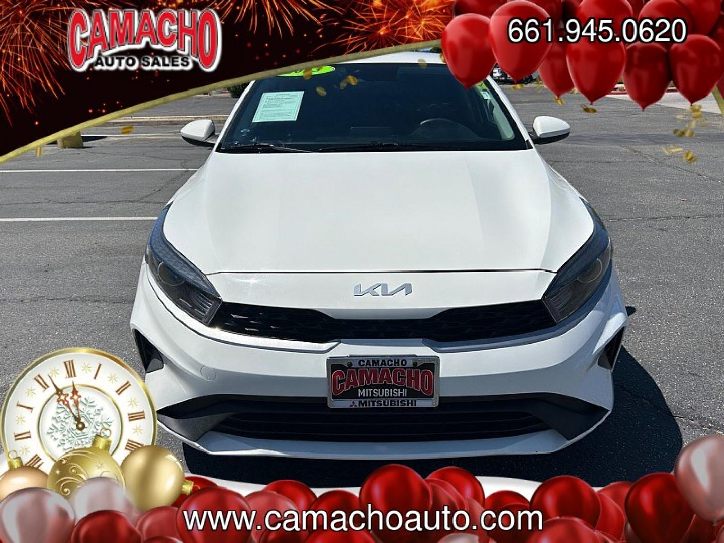 2023 White Kia Forte (3KPF24AD2PE) with an 4-Cyl 2.0 Liter engine, Automatic IVT transmission, located at 412 Auto Vista Drive, Palmdale, CA, 93551, (661) 945-0620, 34.592636, -118.136681- Photo#1