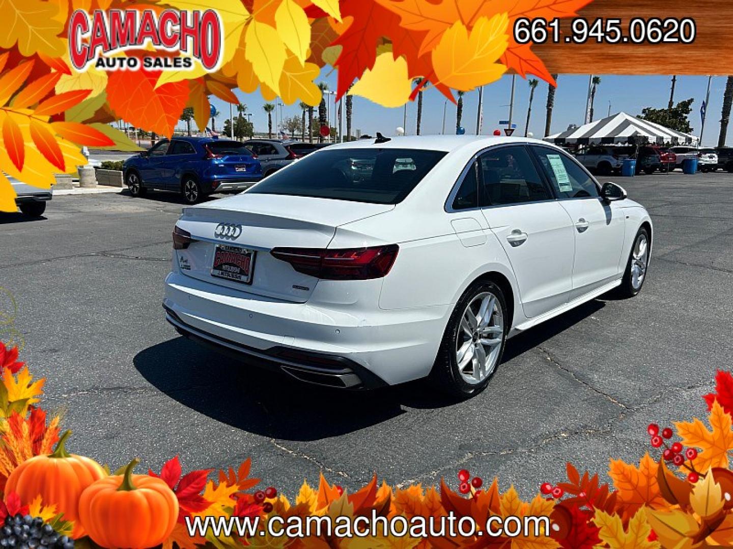 2023 White Audi A4 Sedan (WAUEAAF41PN) with an 4-Cyl Turbo 2.0L Hybrid engine, Automatic 7-Spd S tronic Dual-Clutch transmission, located at 412 Auto Vista Drive, Palmdale, CA, 93551, (661) 945-0620, 34.592636, -118.136681- Photo#6
