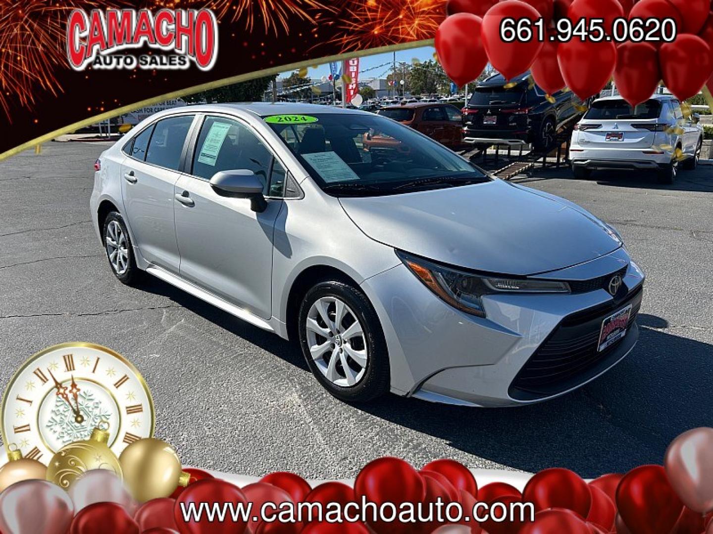 2024 Silver Toyota Corolla (5YFB4MDE0RP) with an 4-Cyl 2.0 Liter engine, Automatic CVT transmission, located at 412 Auto Vista Drive, Palmdale, CA, 93551, (661) 945-0620, 34.592636, -118.136681- Photo#0