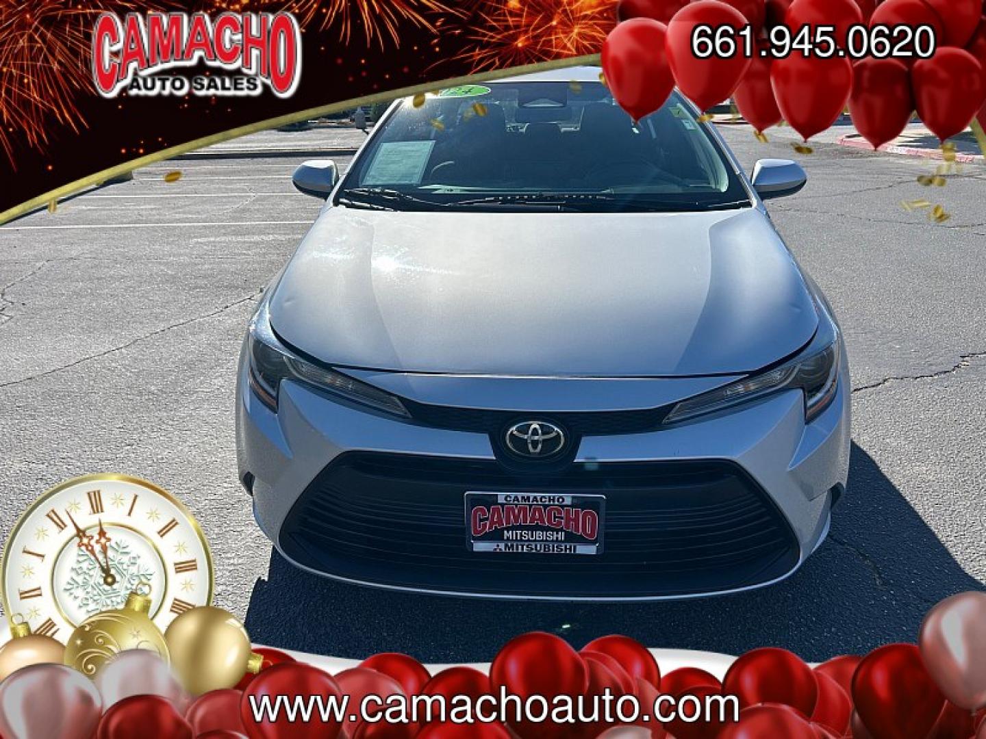 2024 Silver Toyota Corolla (5YFB4MDE0RP) with an 4-Cyl 2.0 Liter engine, Automatic CVT transmission, located at 412 Auto Vista Drive, Palmdale, CA, 93551, (661) 945-0620, 34.592636, -118.136681- Photo#1