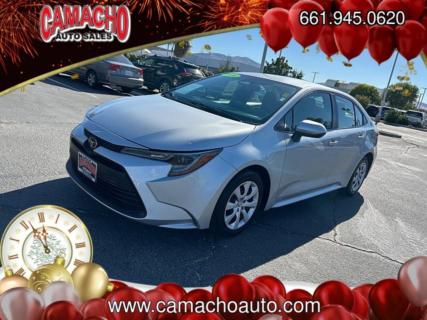 2024 Silver Toyota Corolla (5YFB4MDE0RP) with an 4-Cyl 2.0 Liter engine, Automatic CVT transmission, located at 412 Auto Vista Drive, Palmdale, CA, 93551, (661) 945-0620, 34.592636, -118.136681- Photo#2