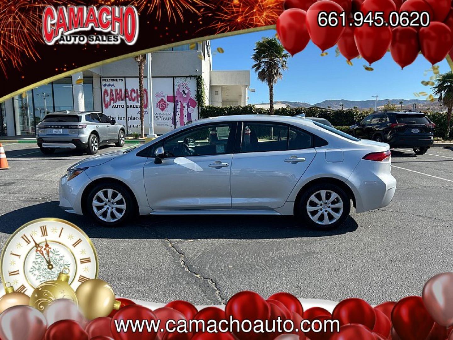 2024 Silver Toyota Corolla (5YFB4MDE0RP) with an 4-Cyl 2.0 Liter engine, Automatic CVT transmission, located at 412 Auto Vista Drive, Palmdale, CA, 93551, (661) 945-0620, 34.592636, -118.136681- Photo#3