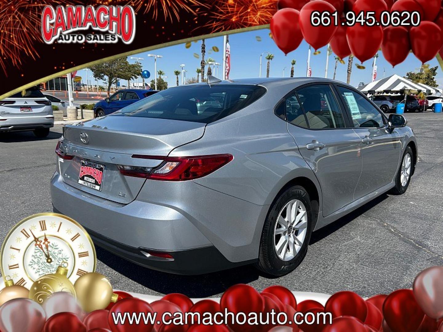 2025 Silver Toyota Camry (4T1DAACK1SU) with an 4-Cyl Hybrid 2.5 Liter engine, Automatic CVT transmission, located at 412 Auto Vista Drive, Palmdale, CA, 93551, (661) 945-0620, 34.592636, -118.136681- Photo#6