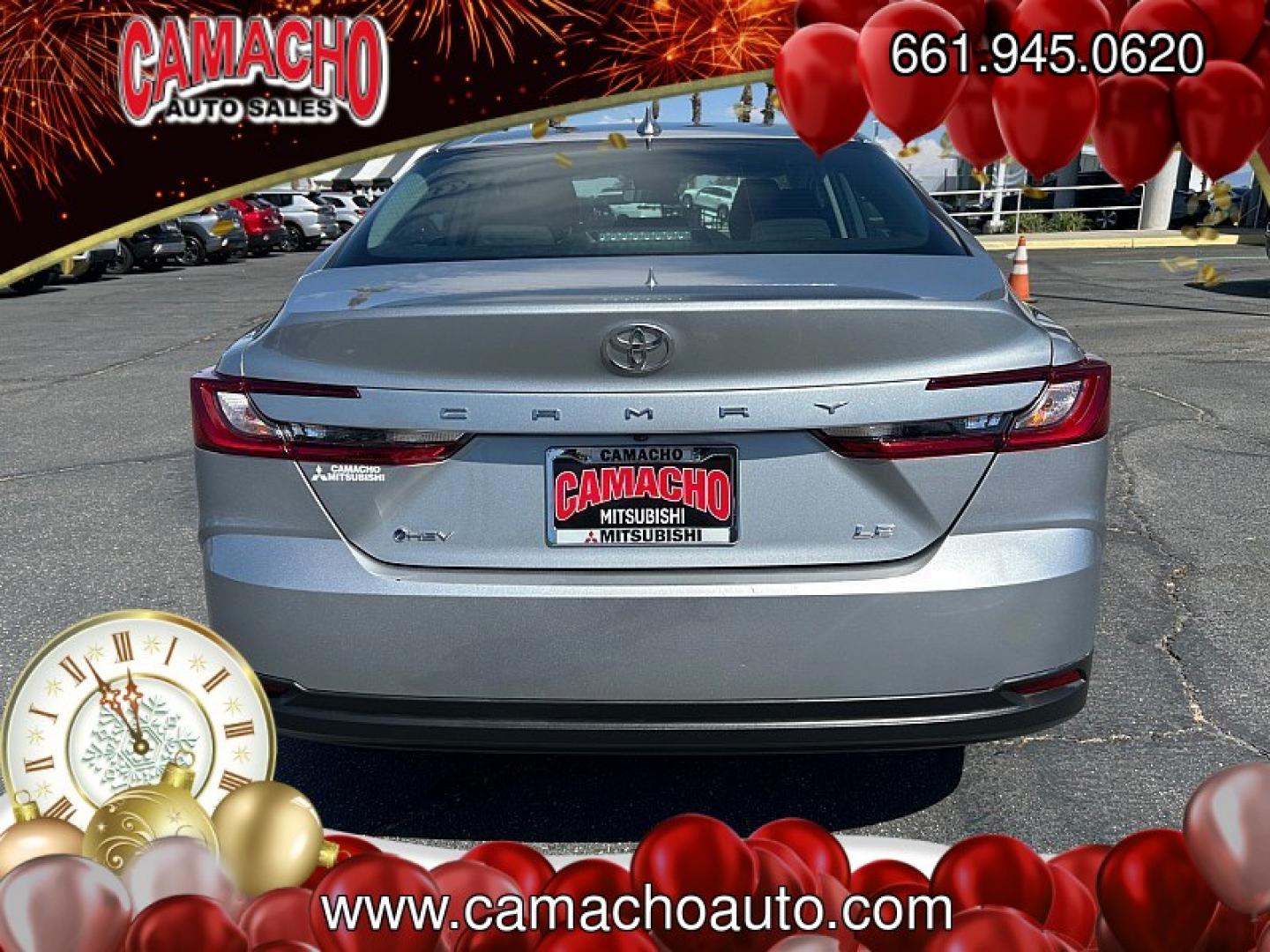 2025 Silver Toyota Camry (4T1DAACK1SU) with an 4-Cyl Hybrid 2.5 Liter engine, Automatic CVT transmission, located at 412 Auto Vista Drive, Palmdale, CA, 93551, (661) 945-0620, 34.592636, -118.136681- Photo#7