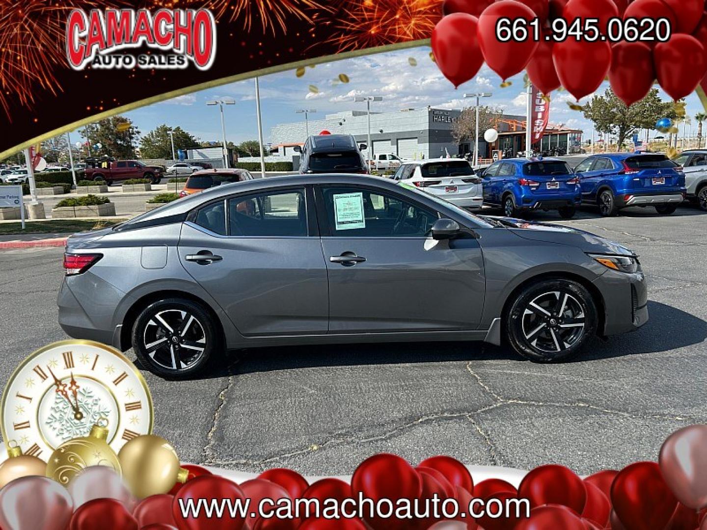 2024 Gray Nissan Sentra (3N1AB8CV6RY) with an 4-Cyl 2.0 Liter engine, Automatic CVT w/Xtronic transmission, located at 412 Auto Vista Drive, Palmdale, CA, 93551, (661) 945-0620, 34.592636, -118.136681- Photo#2