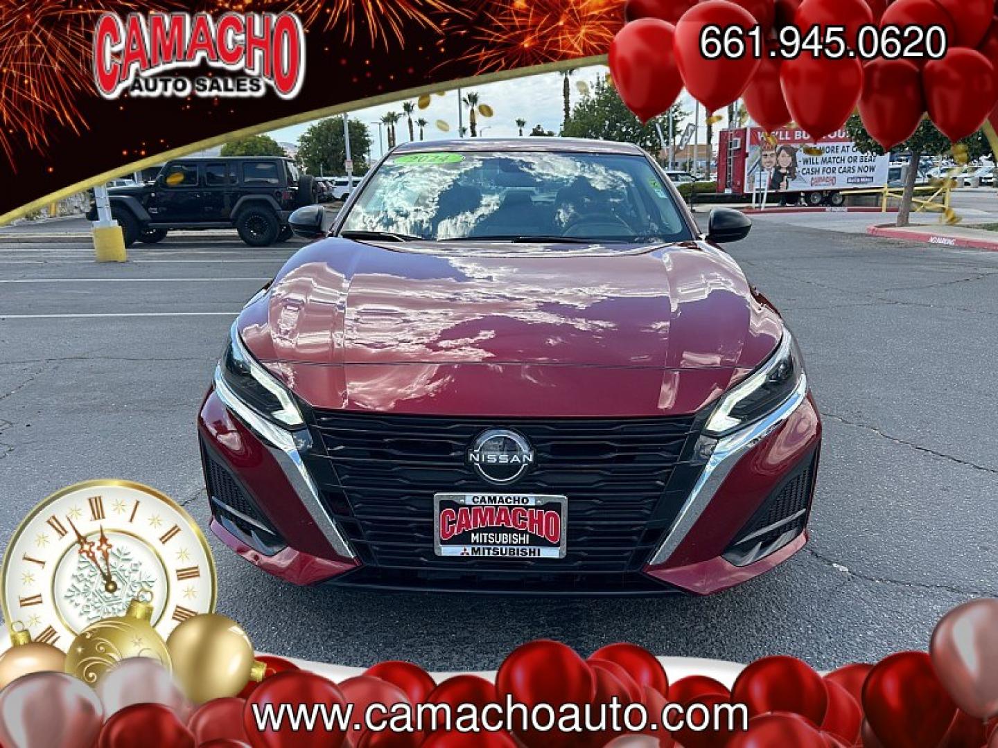 2024 Red Nissan Altima (1N4BL4DV7RN) with an 4-Cyl 2.5 Liter engine, Automatic Xtronic CVT transmission, located at 412 Auto Vista Drive, Palmdale, CA, 93551, (661) 945-0620, 34.592636, -118.136681- Photo#1