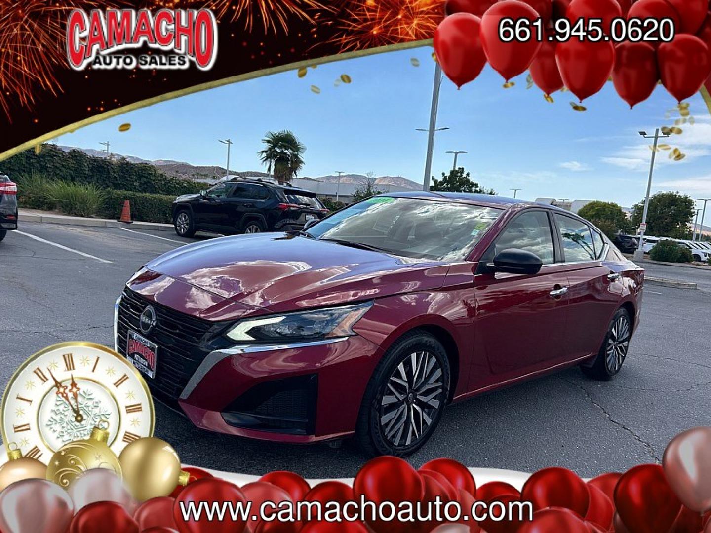 2024 Red Nissan Altima (1N4BL4DV7RN) with an 4-Cyl 2.5 Liter engine, Automatic Xtronic CVT transmission, located at 412 Auto Vista Drive, Palmdale, CA, 93551, (661) 945-0620, 34.592636, -118.136681- Photo#2