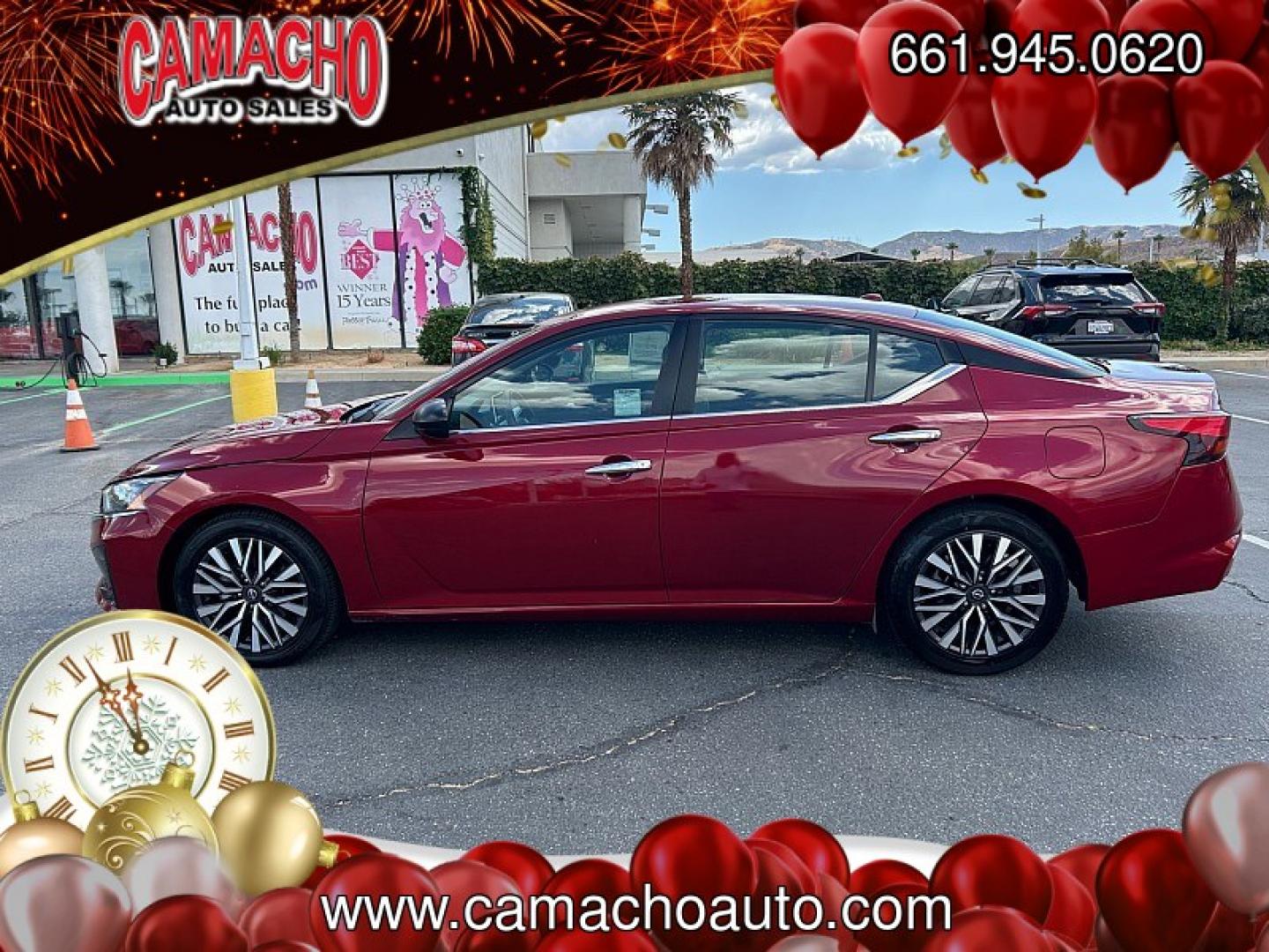 2024 Red Nissan Altima (1N4BL4DV7RN) with an 4-Cyl 2.5 Liter engine, Automatic Xtronic CVT transmission, located at 412 Auto Vista Drive, Palmdale, CA, 93551, (661) 945-0620, 34.592636, -118.136681- Photo#3
