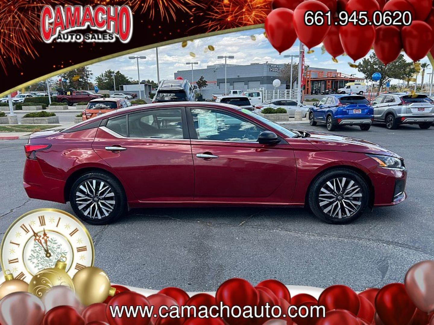 2024 Red Nissan Altima (1N4BL4DV7RN) with an 4-Cyl 2.5 Liter engine, Automatic Xtronic CVT transmission, located at 412 Auto Vista Drive, Palmdale, CA, 93551, (661) 945-0620, 34.592636, -118.136681- Photo#5