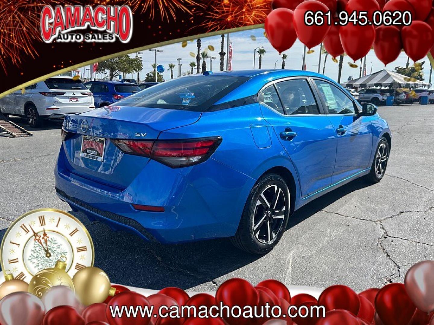 2024 Blue Nissan Sentra (3N1AB8CV9RY) with an 4-Cyl 2.0 Liter engine, Automatic CVT w/Xtronic transmission, located at 412 Auto Vista Drive, Palmdale, CA, 93551, (661) 945-0620, 34.592636, -118.136681- Photo#4