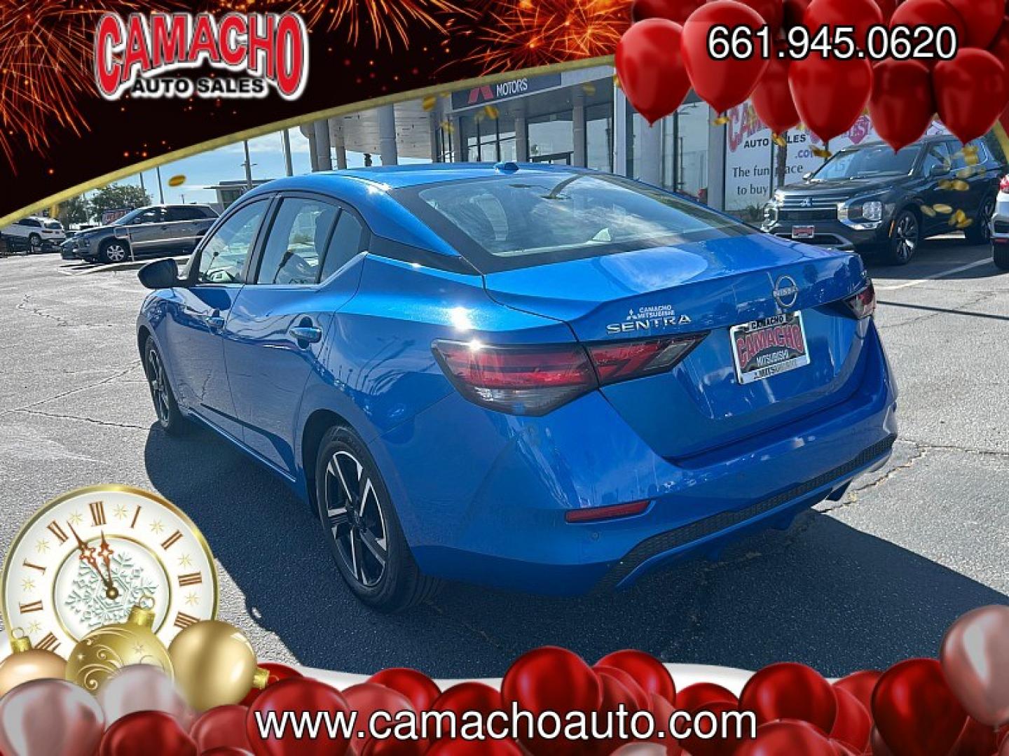 2024 Blue Nissan Sentra (3N1AB8CV9RY) with an 4-Cyl 2.0 Liter engine, Automatic CVT w/Xtronic transmission, located at 412 Auto Vista Drive, Palmdale, CA, 93551, (661) 945-0620, 34.592636, -118.136681- Photo#6