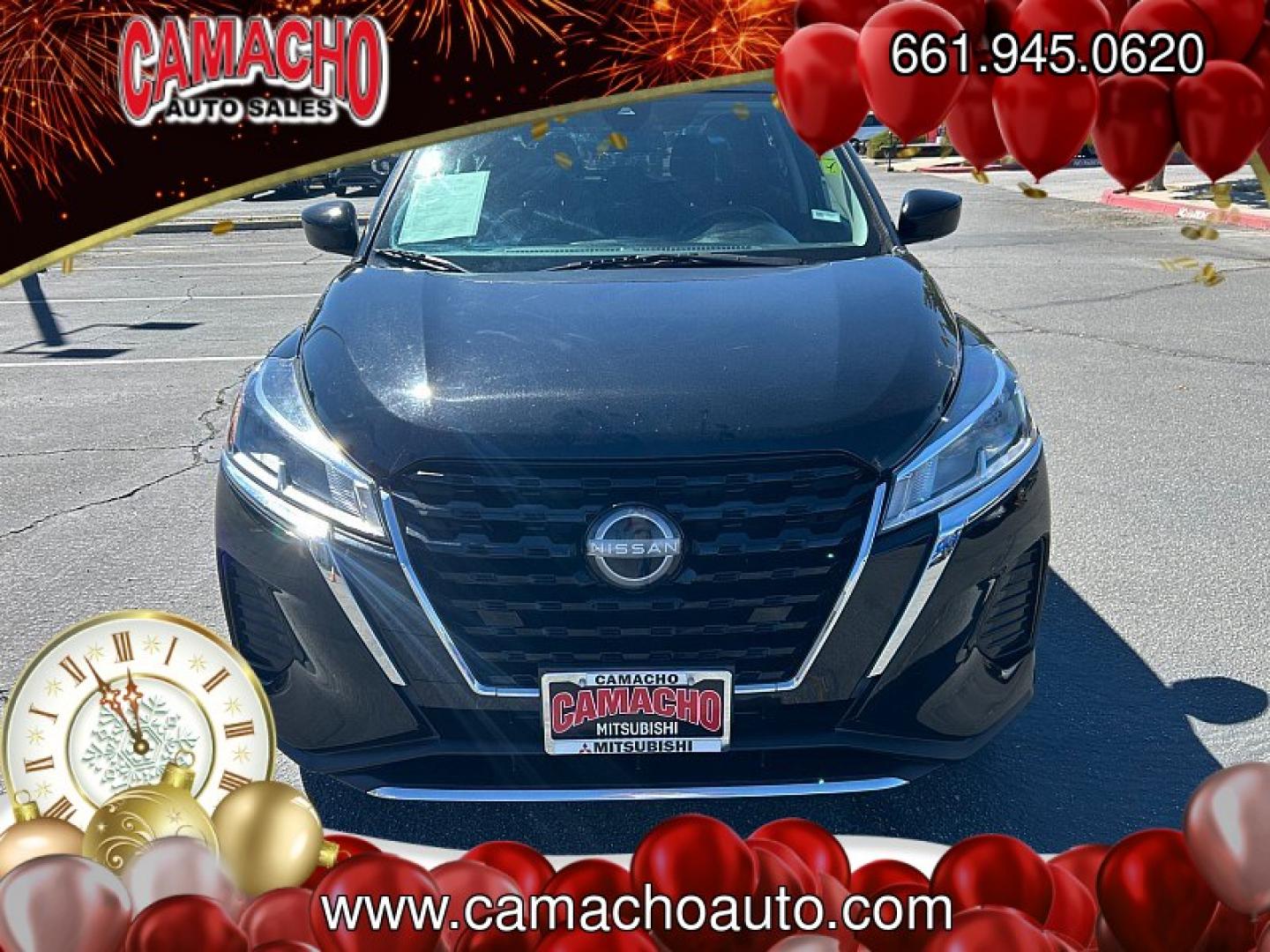 2022 Black Nissan Kicks (3N1CP5BV9NL) with an 4-Cyl 1.6 Liter engine, Automatic CVT w/Xtronic transmission, located at 412 Auto Vista Drive, Palmdale, CA, 93551, (661) 945-0620, 34.592636, -118.136681- Photo#1
