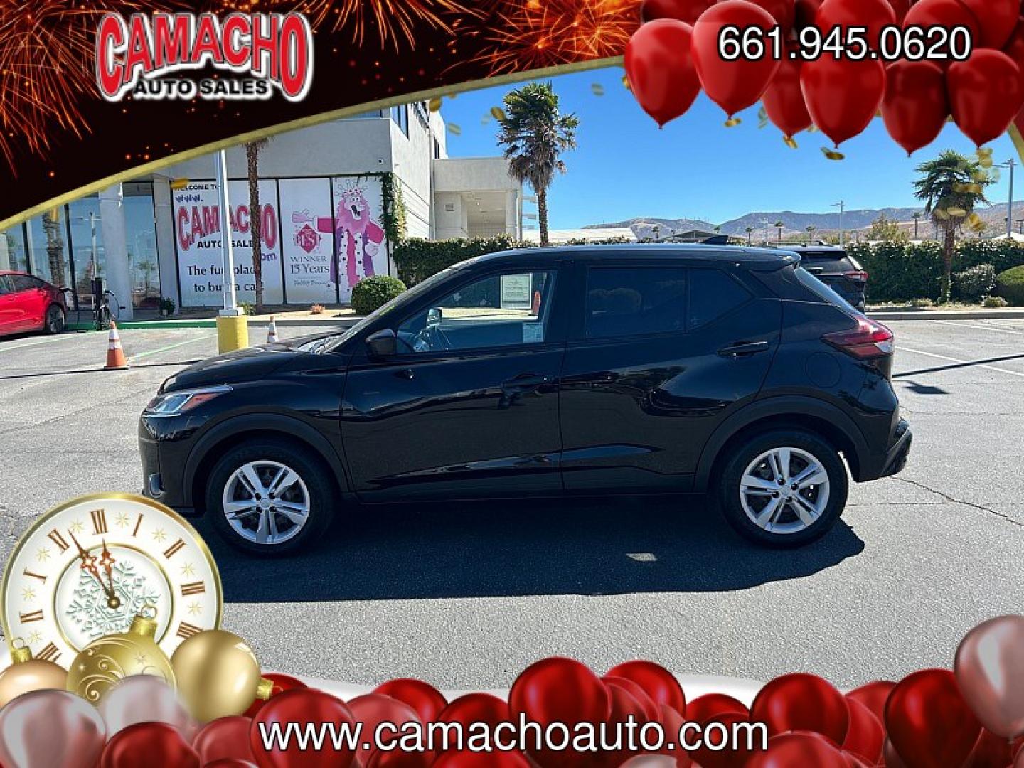 2022 Black Nissan Kicks (3N1CP5BV9NL) with an 4-Cyl 1.6 Liter engine, Automatic CVT w/Xtronic transmission, located at 412 Auto Vista Drive, Palmdale, CA, 93551, (661) 945-0620, 34.592636, -118.136681- Photo#5