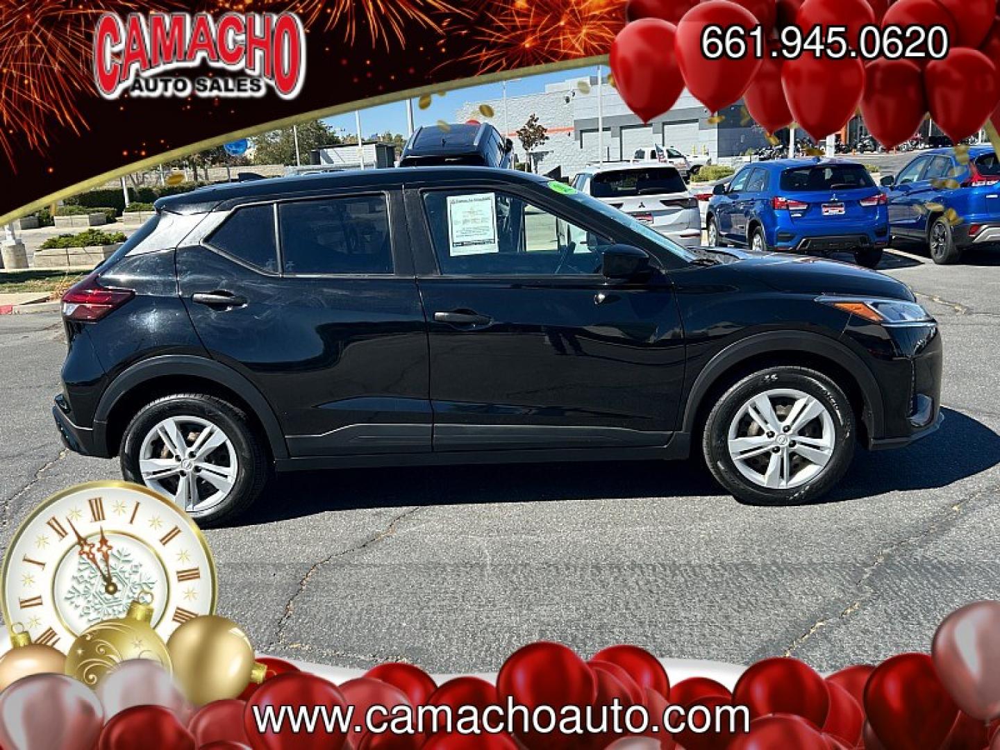 2022 Black Nissan Kicks (3N1CP5BV9NL) with an 4-Cyl 1.6 Liter engine, Automatic CVT w/Xtronic transmission, located at 412 Auto Vista Drive, Palmdale, CA, 93551, (661) 945-0620, 34.592636, -118.136681- Photo#7